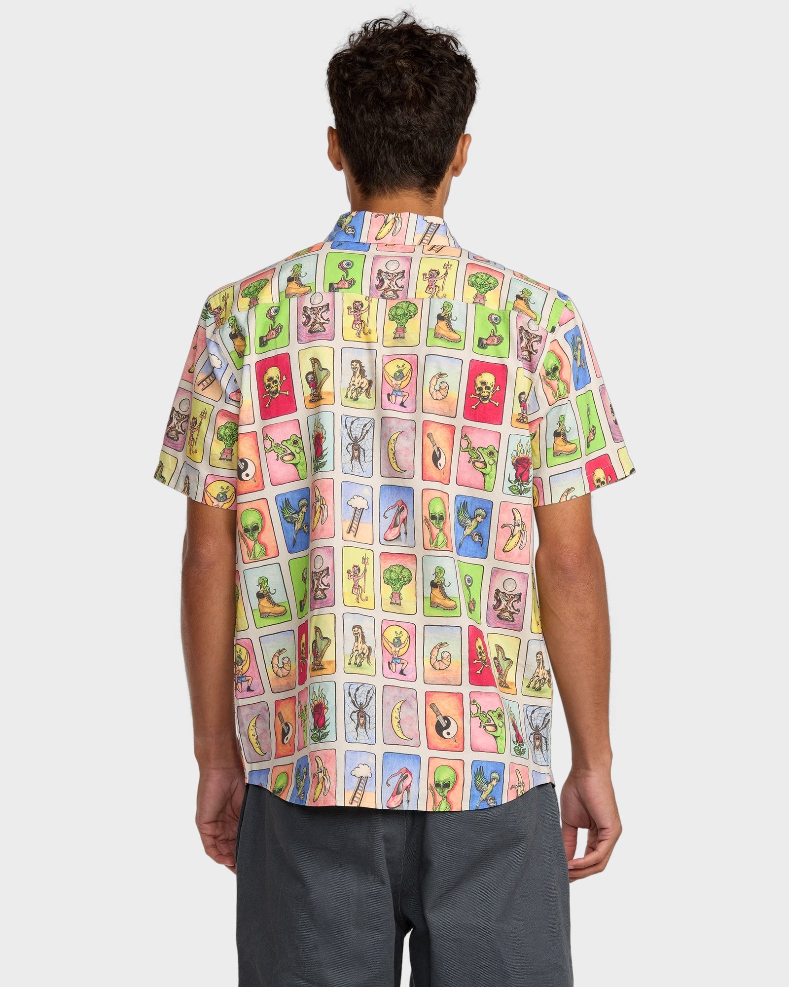 Mens Kevin Spanky Tarjeta Short Sleeve Shirt