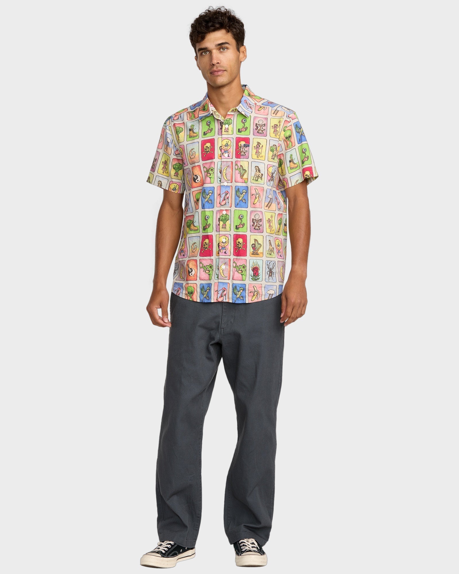 Mens Kevin Spanky Tarjeta Short Sleeve Shirt