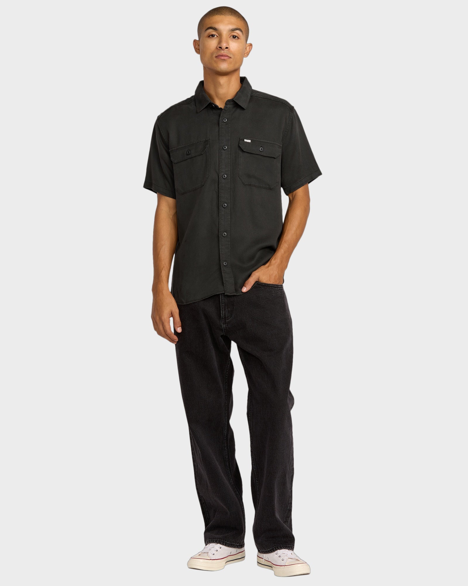 Mens Vacancy Utility Short Sleeve Shirt