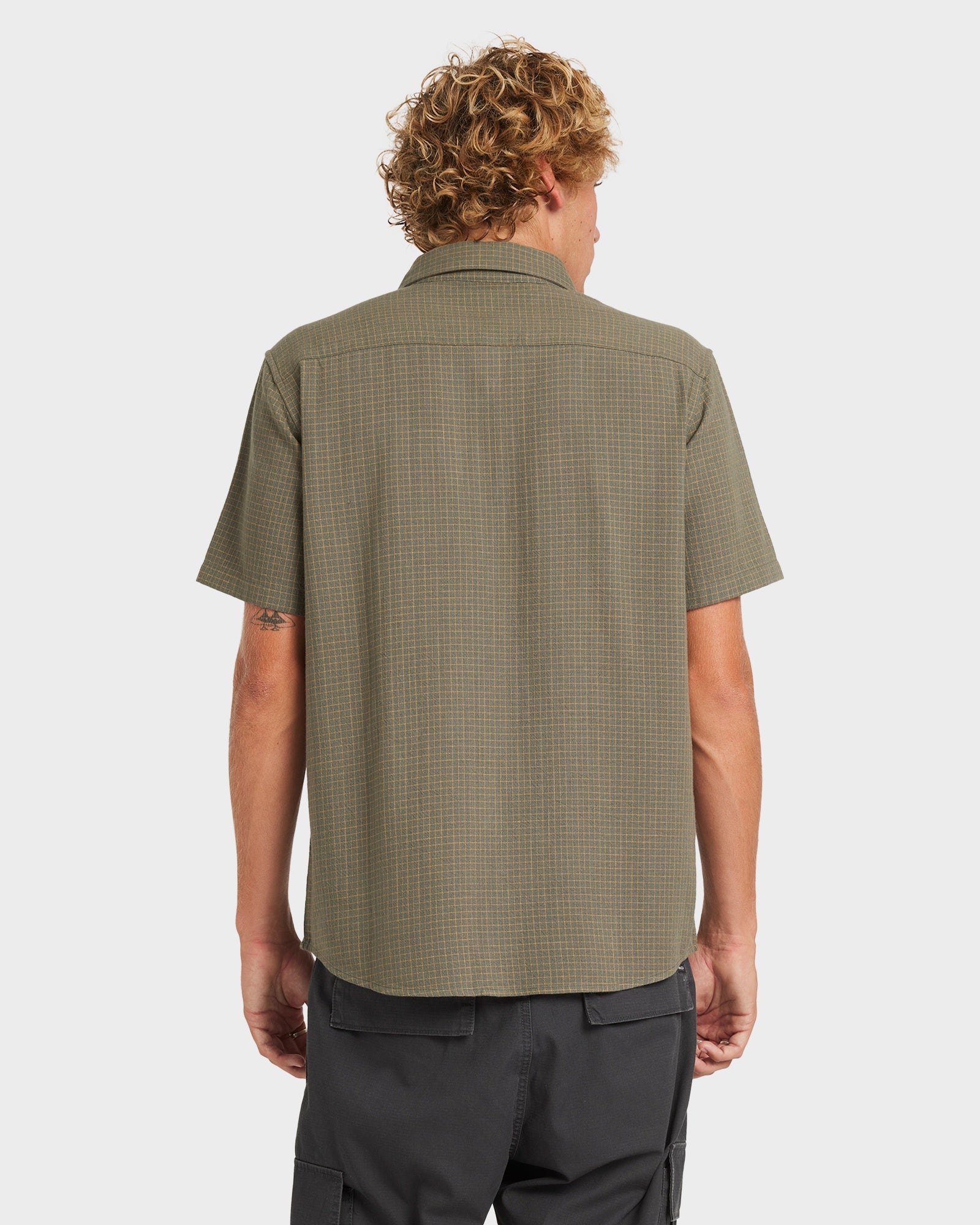 Mens Costa Plaid Short Sleeve Shirt