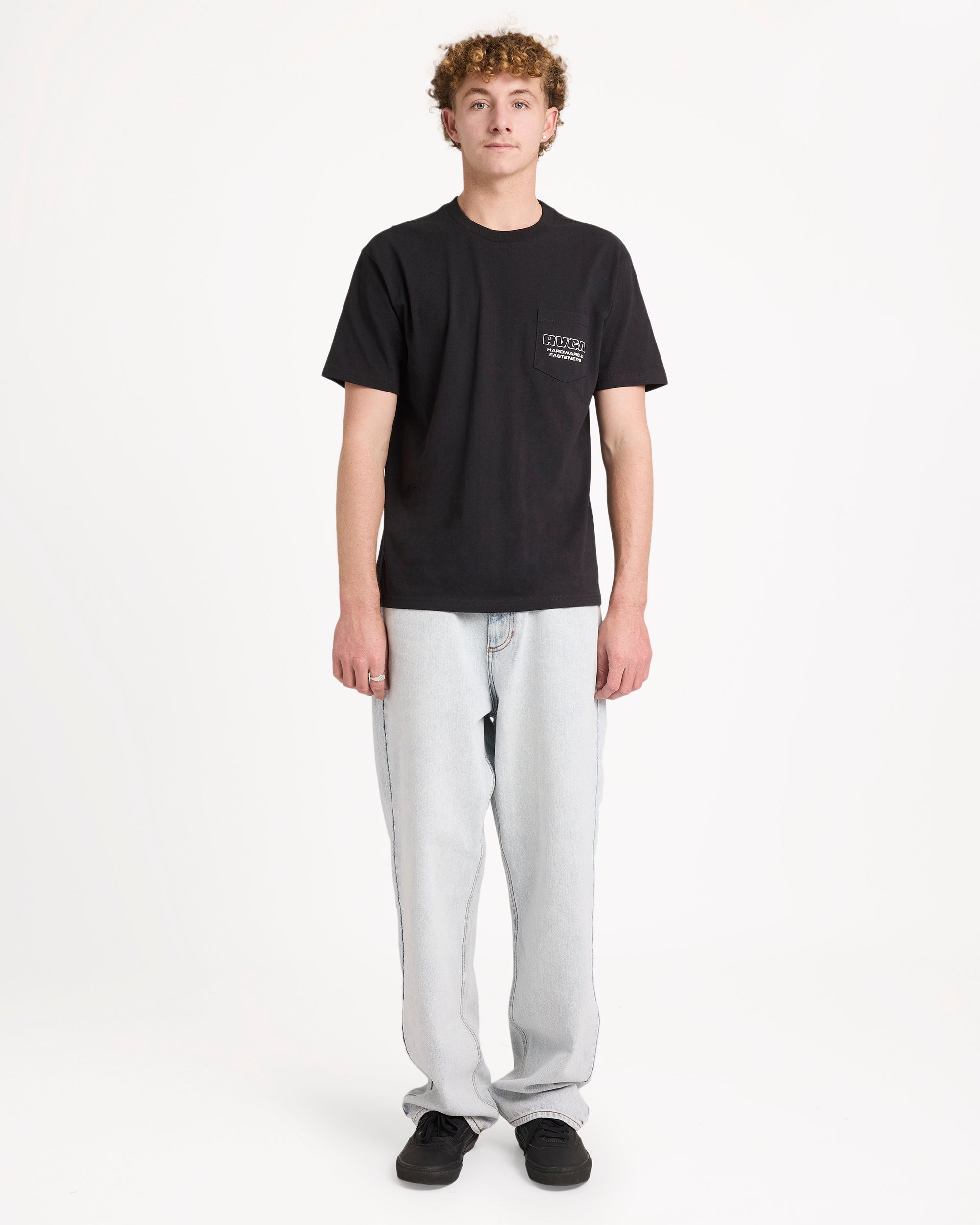 Mens RVCA Fasteners T-Shirt