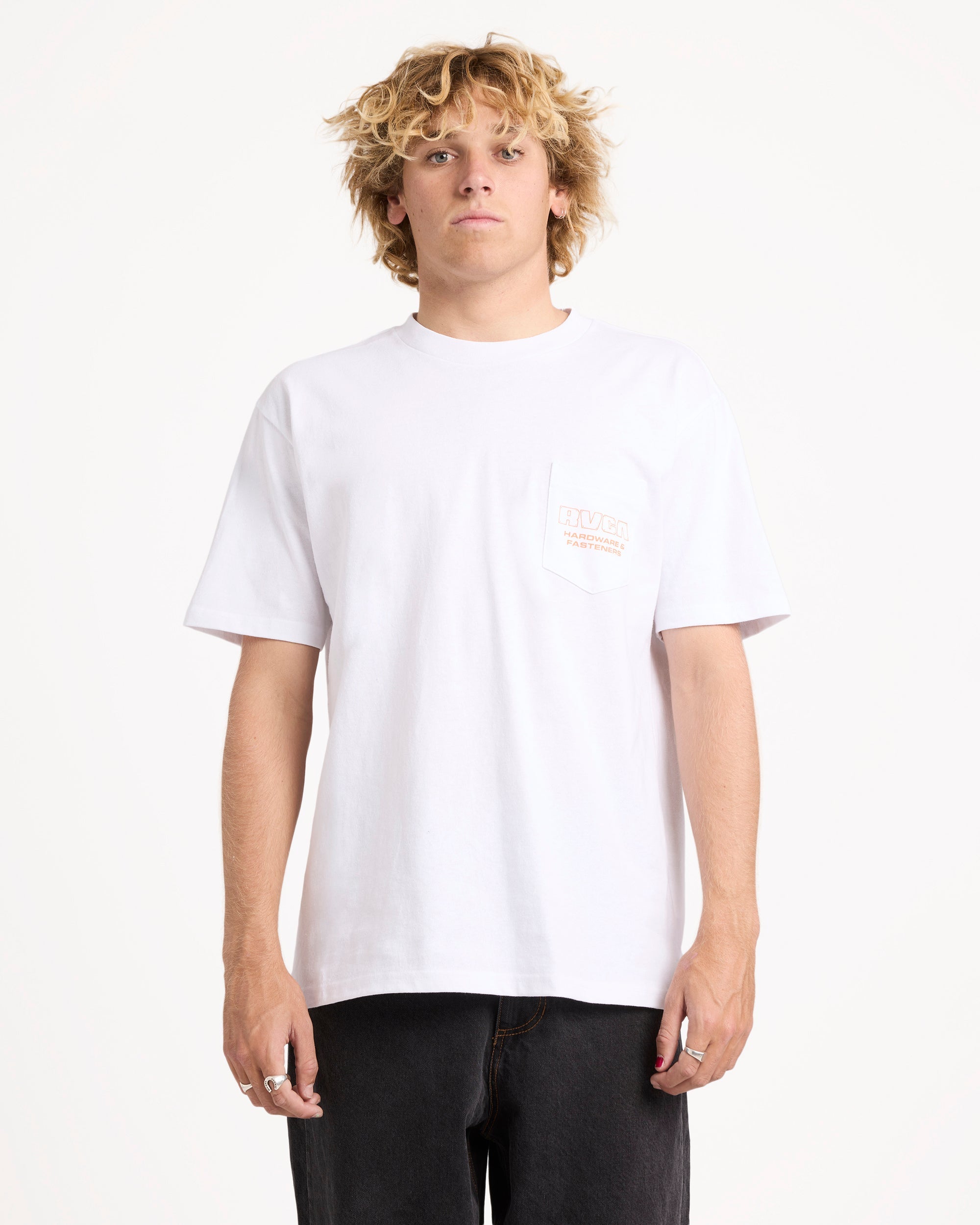 Mens RVCA Fasteners T-Shirt