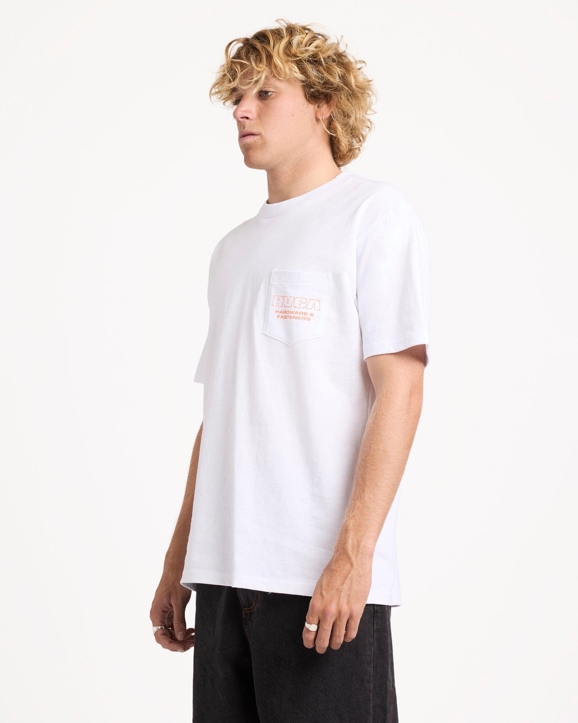 Mens RVCA Fasteners T-Shirt