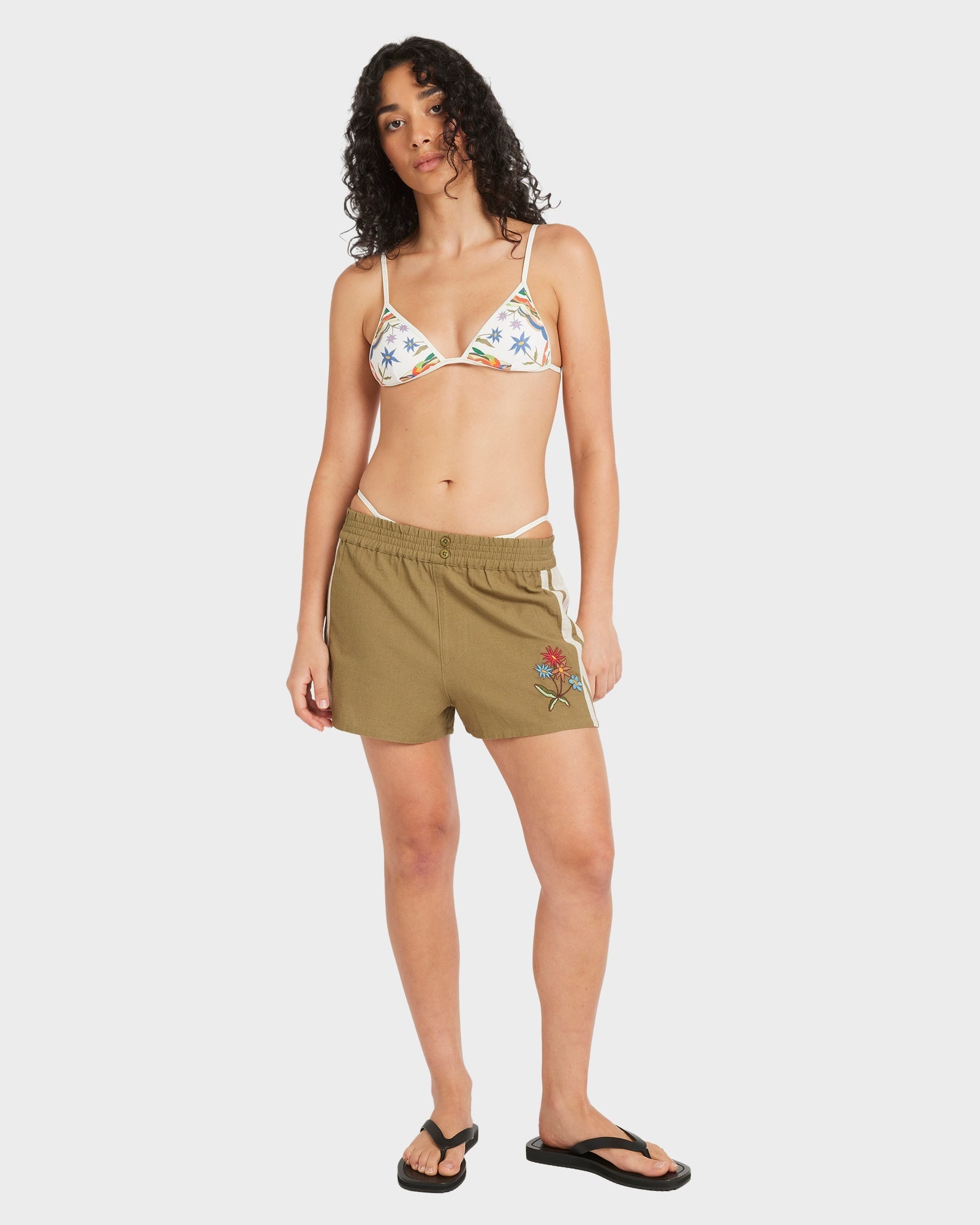 Womens Mel G Elastic Waist Shorts
