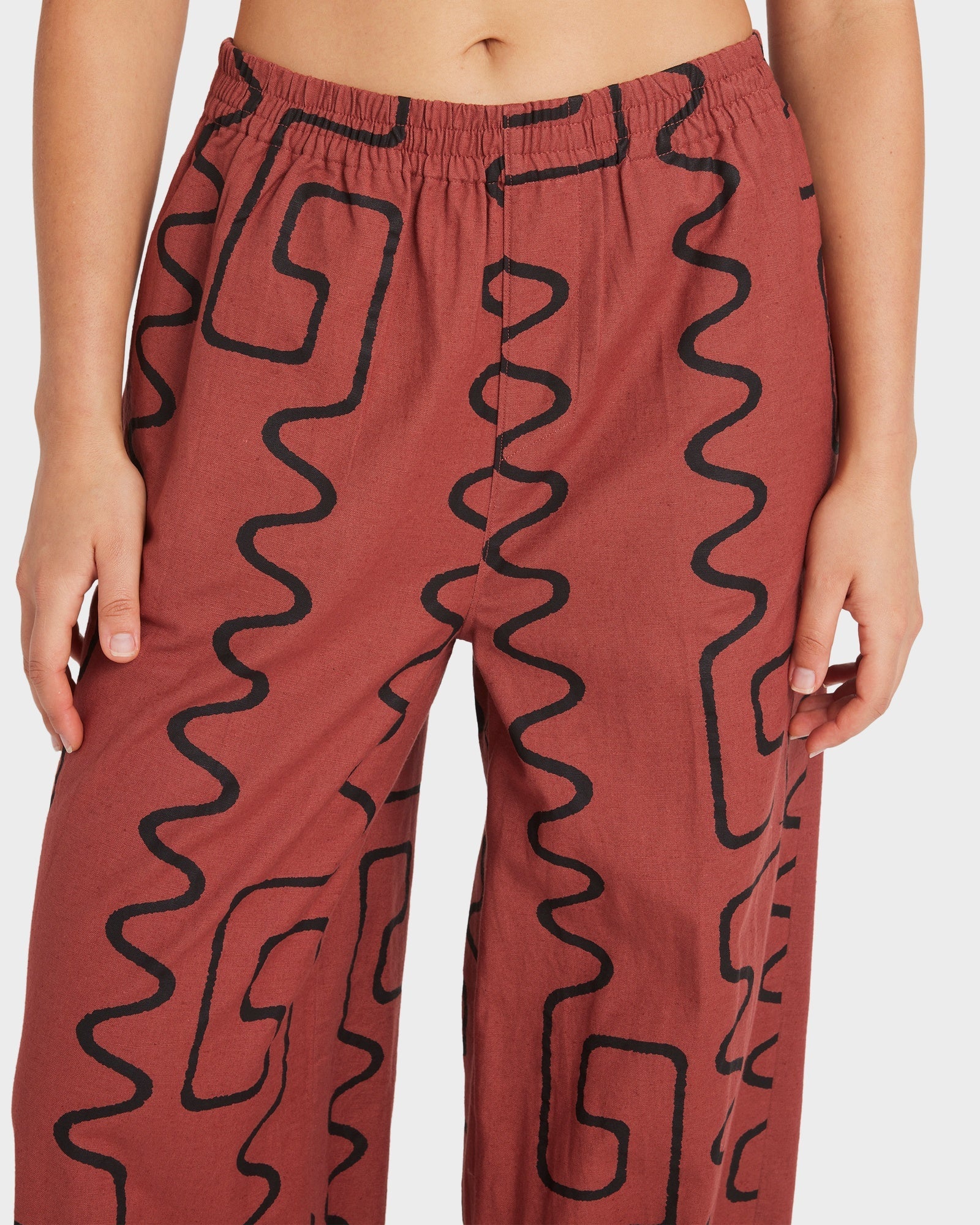 Womens Farlow Elastic Waist Pants