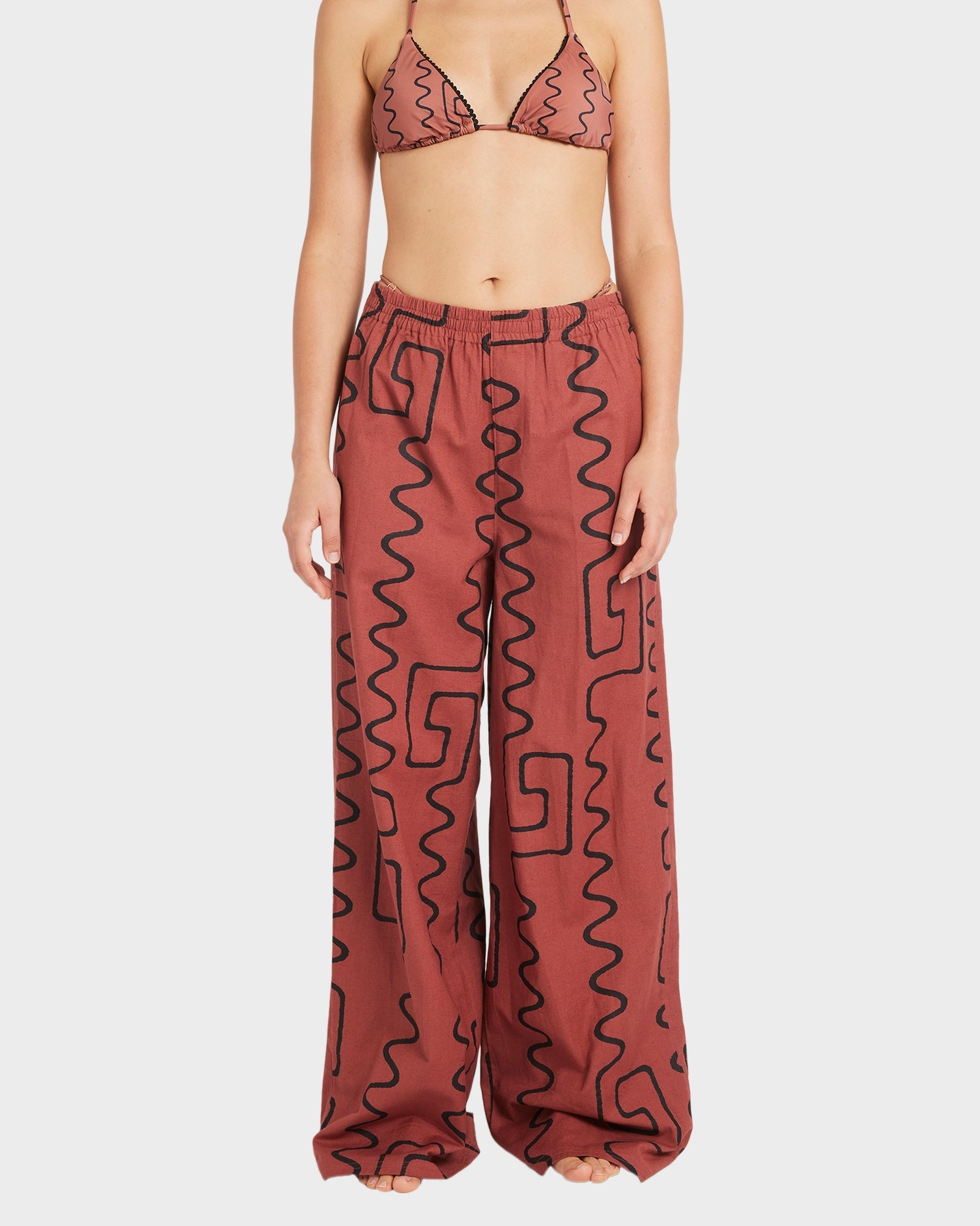 Womens Farlow Elastic Waist Pants