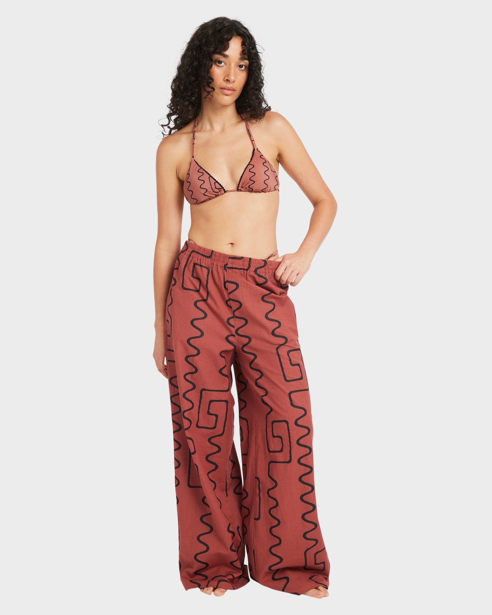 Womens Farlow Elastic Waist Pants