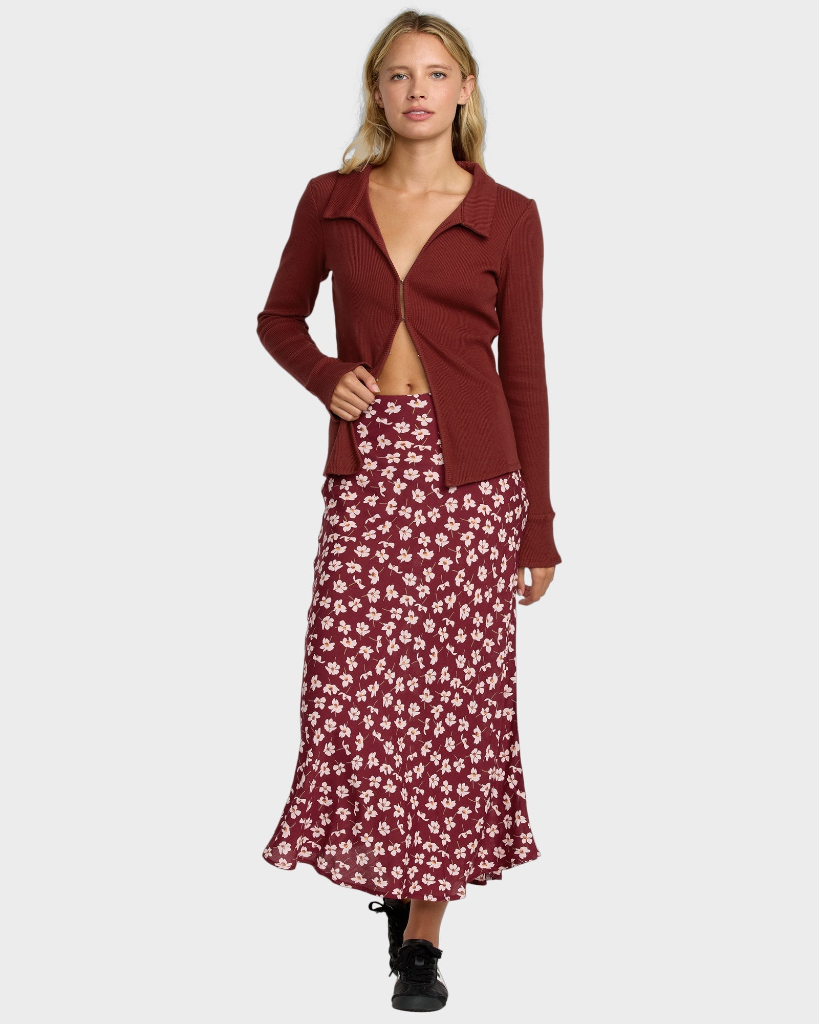 Womens Annika Midi Skirt