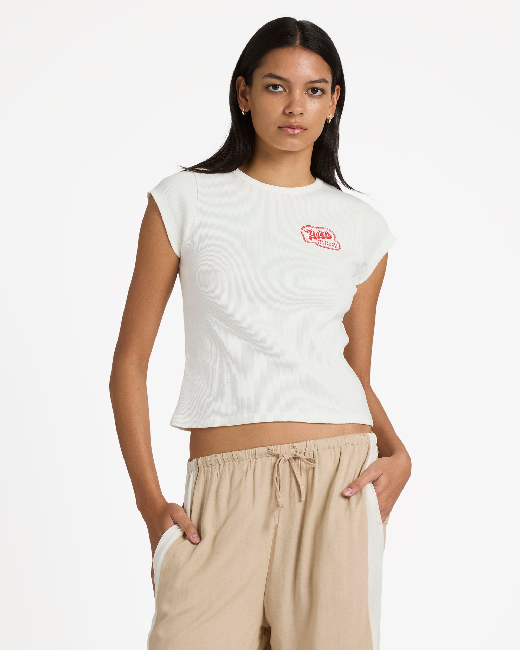 Womens Ribbed Slim T-Shirt