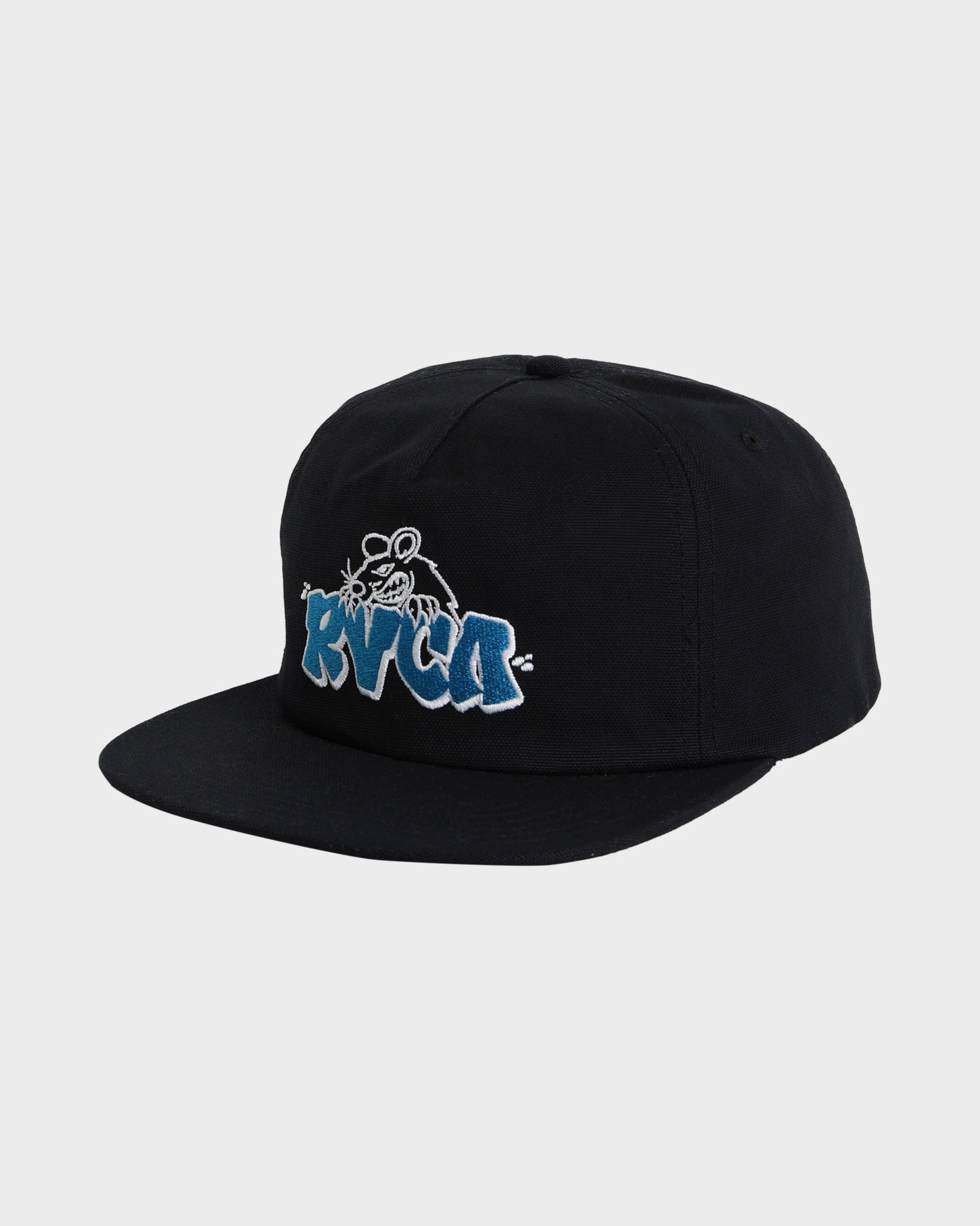 Mens Rat Nest Snapback Cap – Black – RVCA Australia