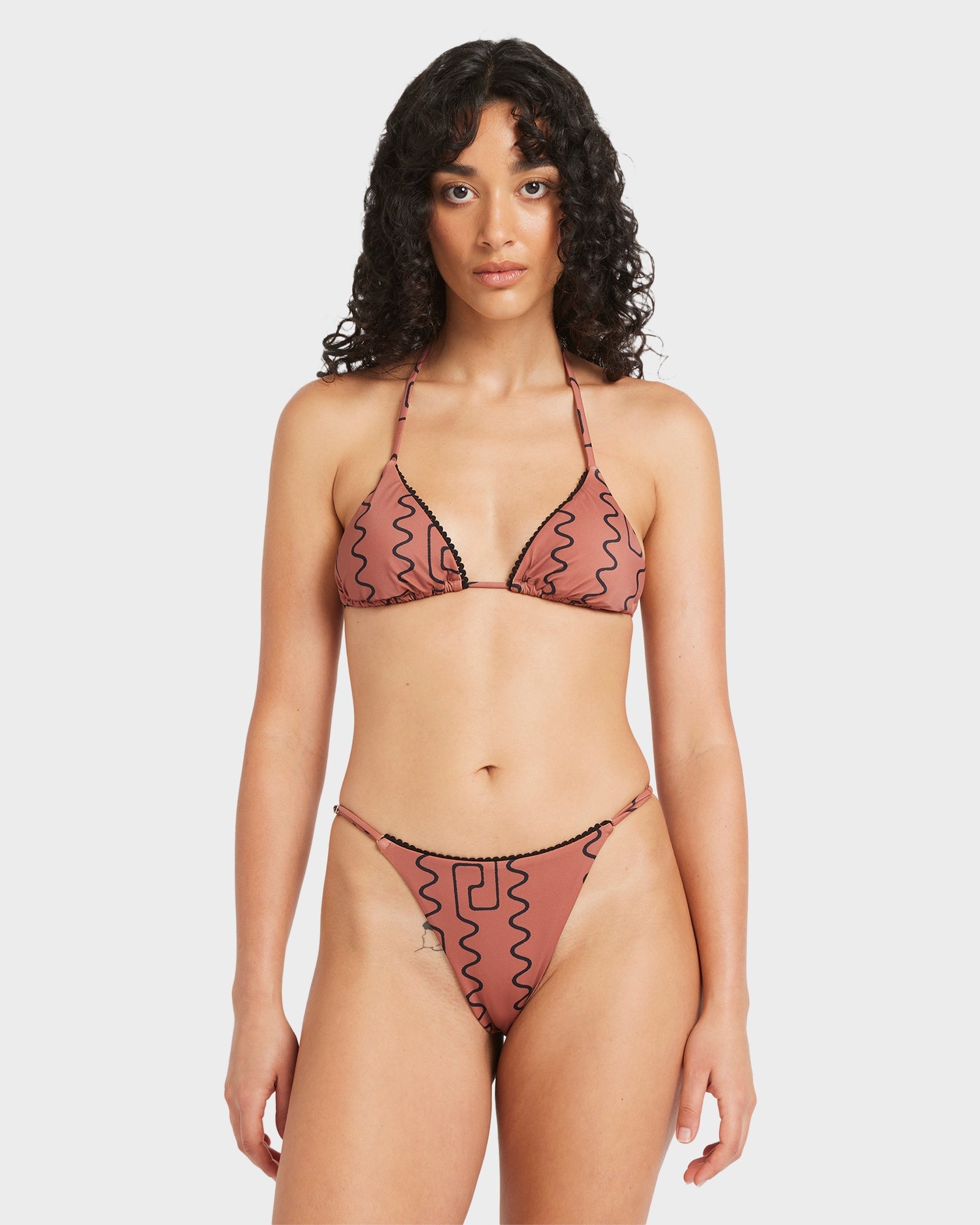 Womens Thought Pattern Bikini Top