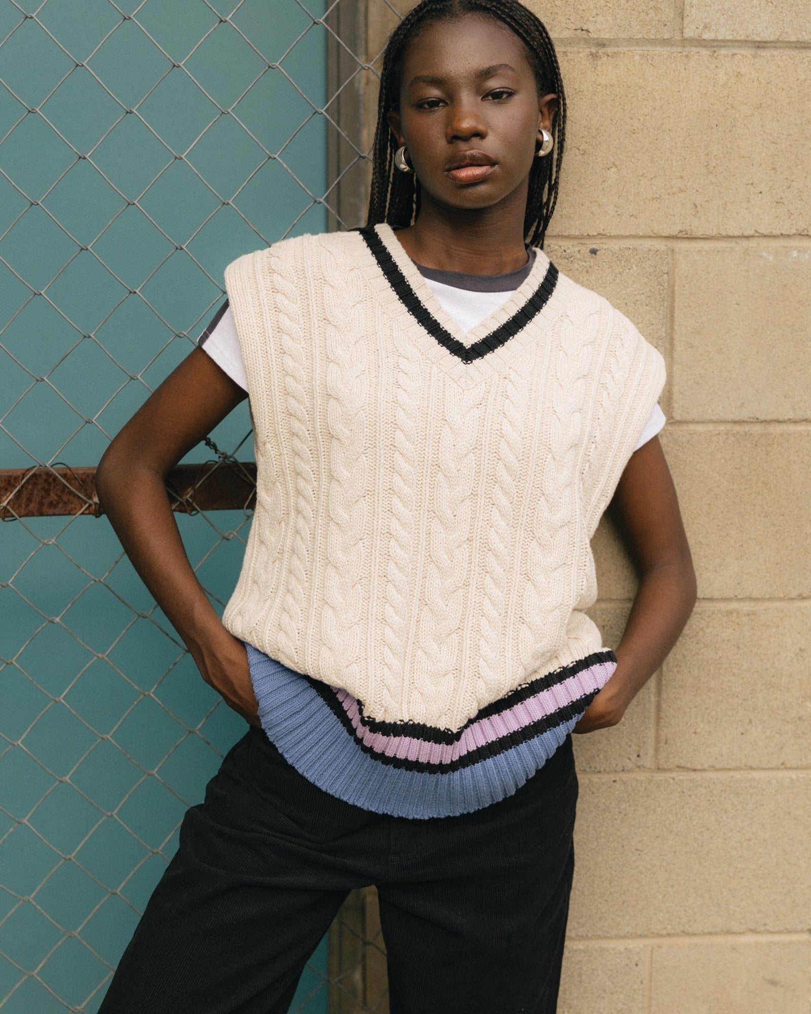 Womens Weekend Cable Knit Vest – RVCA AU