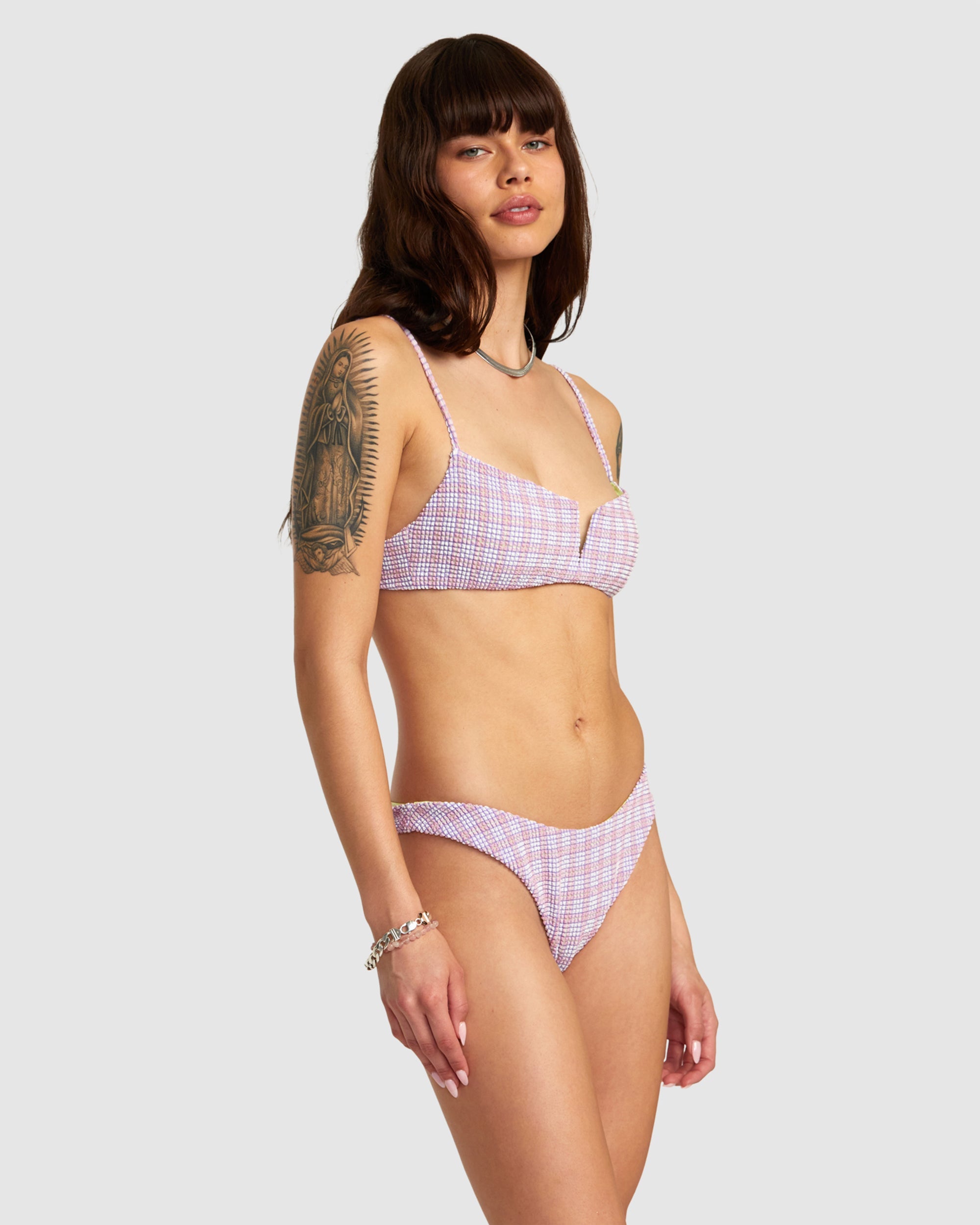 Womens Prepped V-Wire Bralette Bikini Top