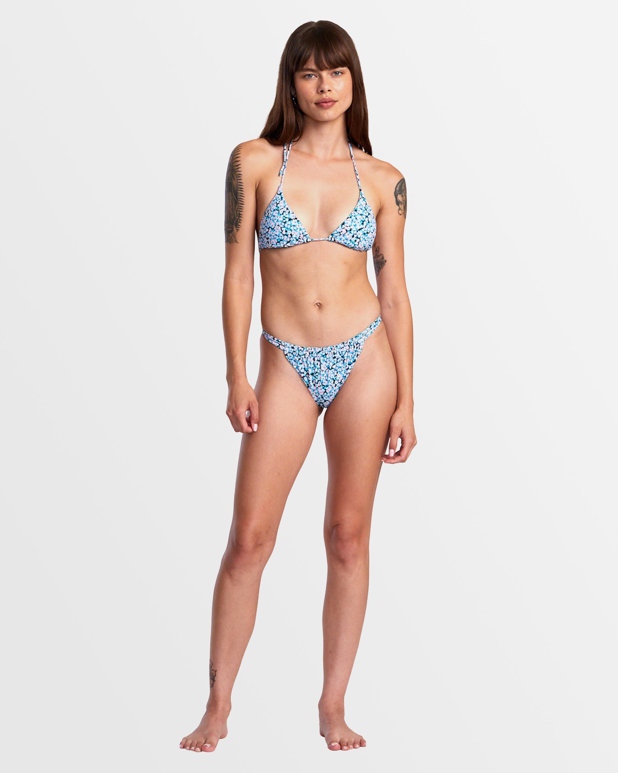 Womens Sprinkles Halter Triangle Bikini Top