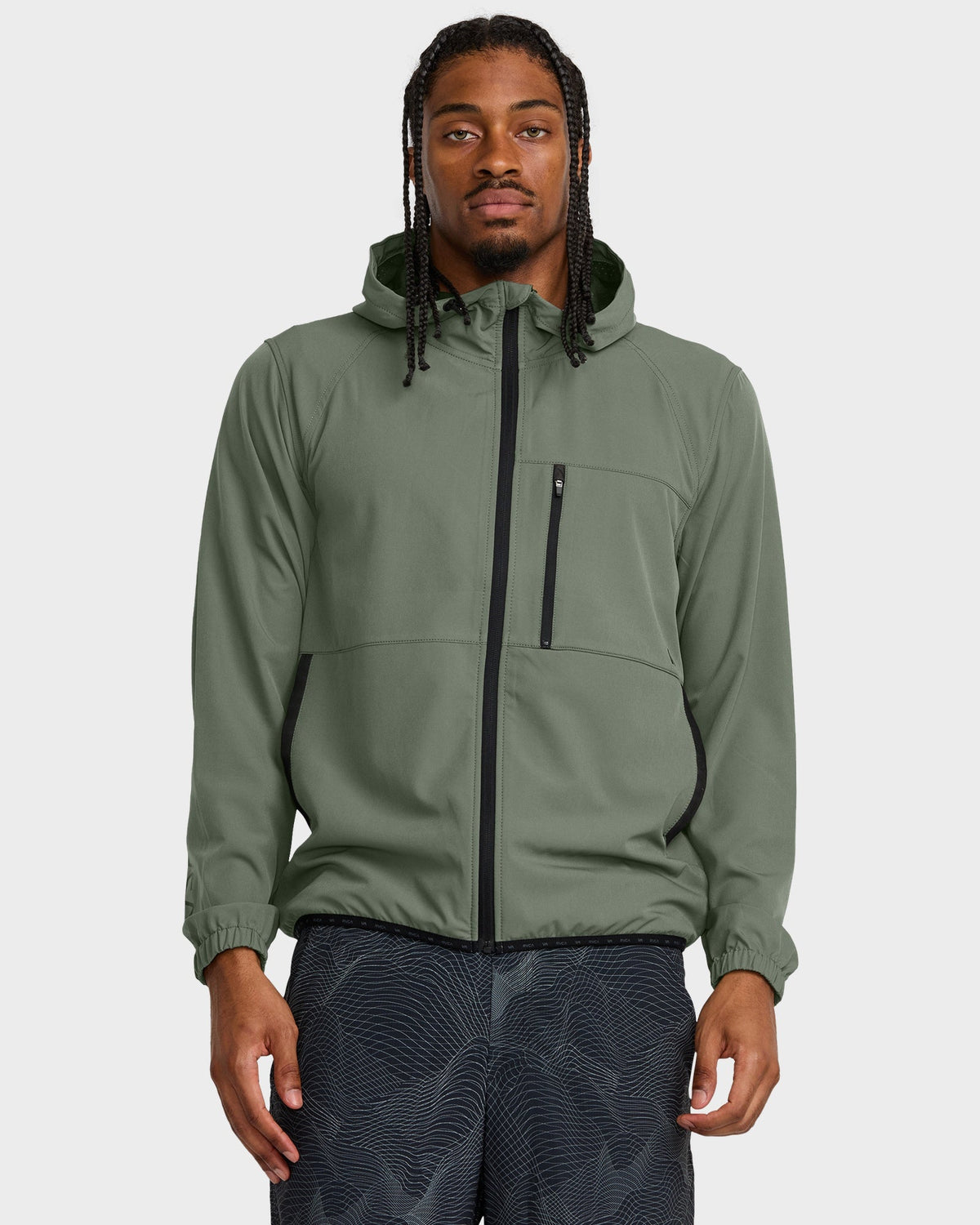 Mens Yogger Jacket II – Sage Leaf – RVCA Australia