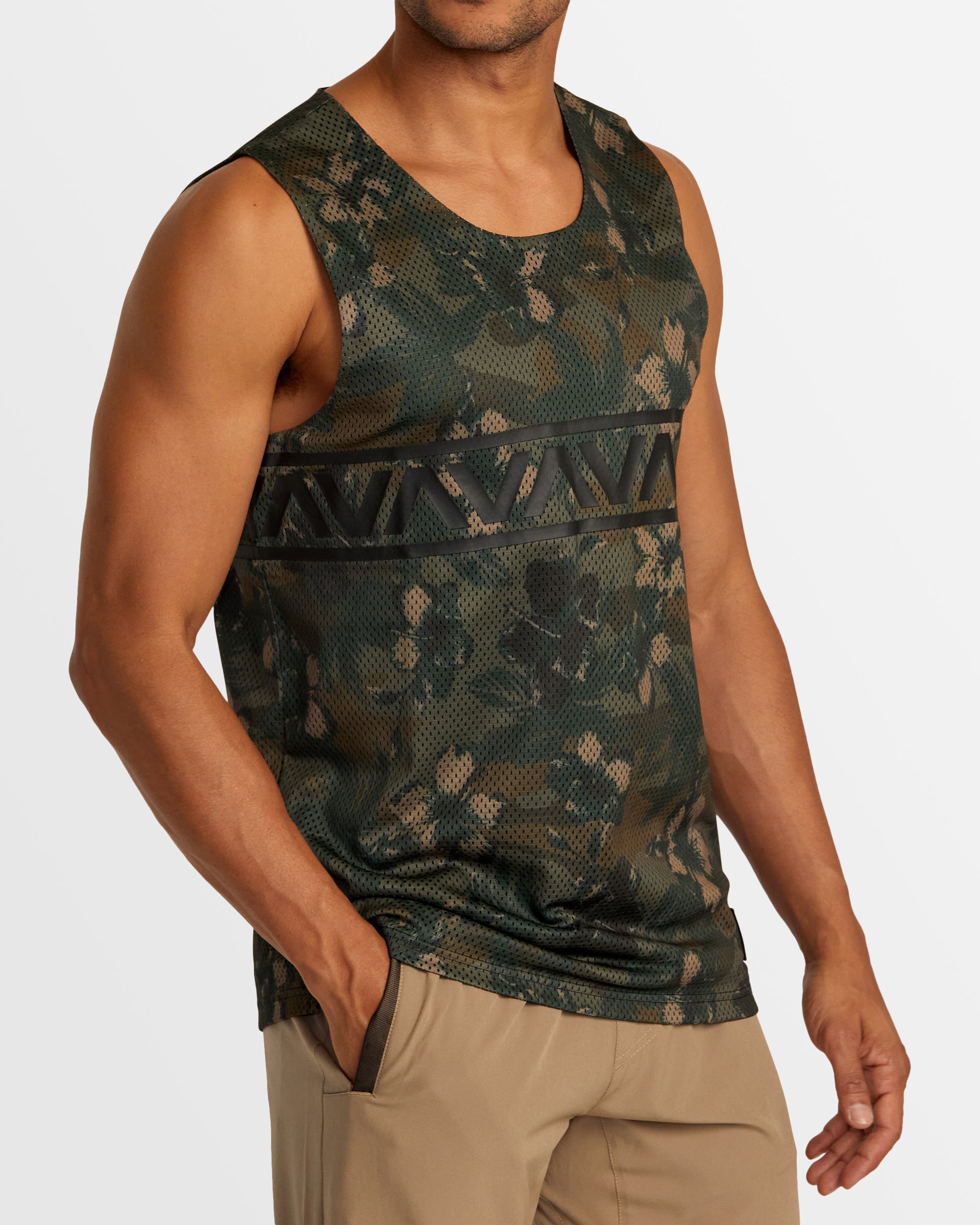 Mens Hawaii Taro Mesh Tank Top