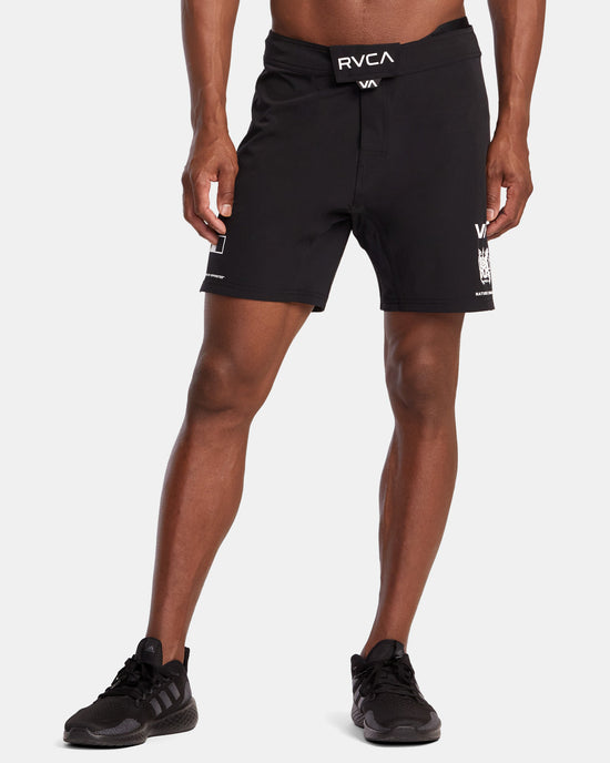 Mens Fight Scrapper 17" Elastic Shorts