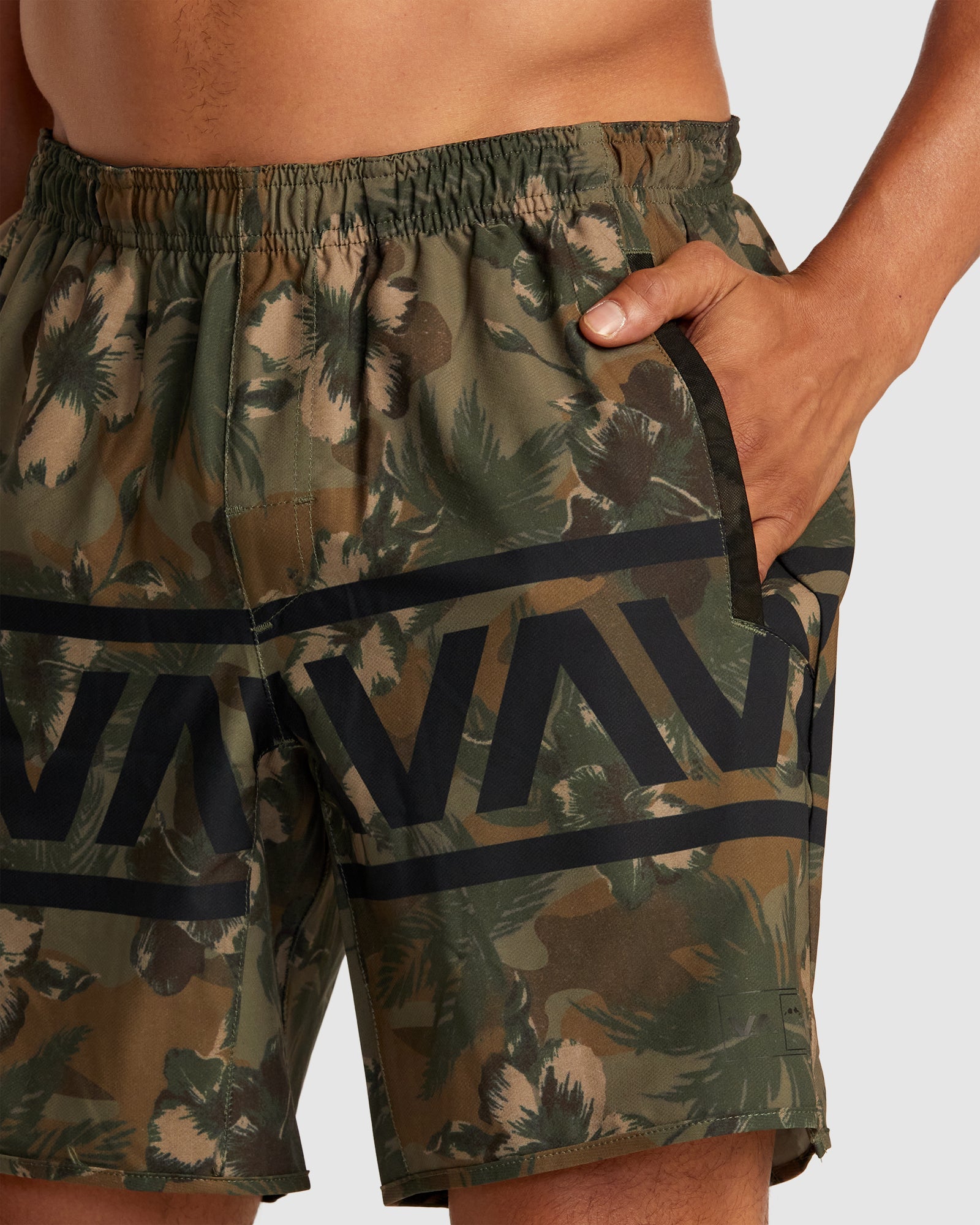 Mens Hawaii Yogger Stretch 17" Walk Shorts