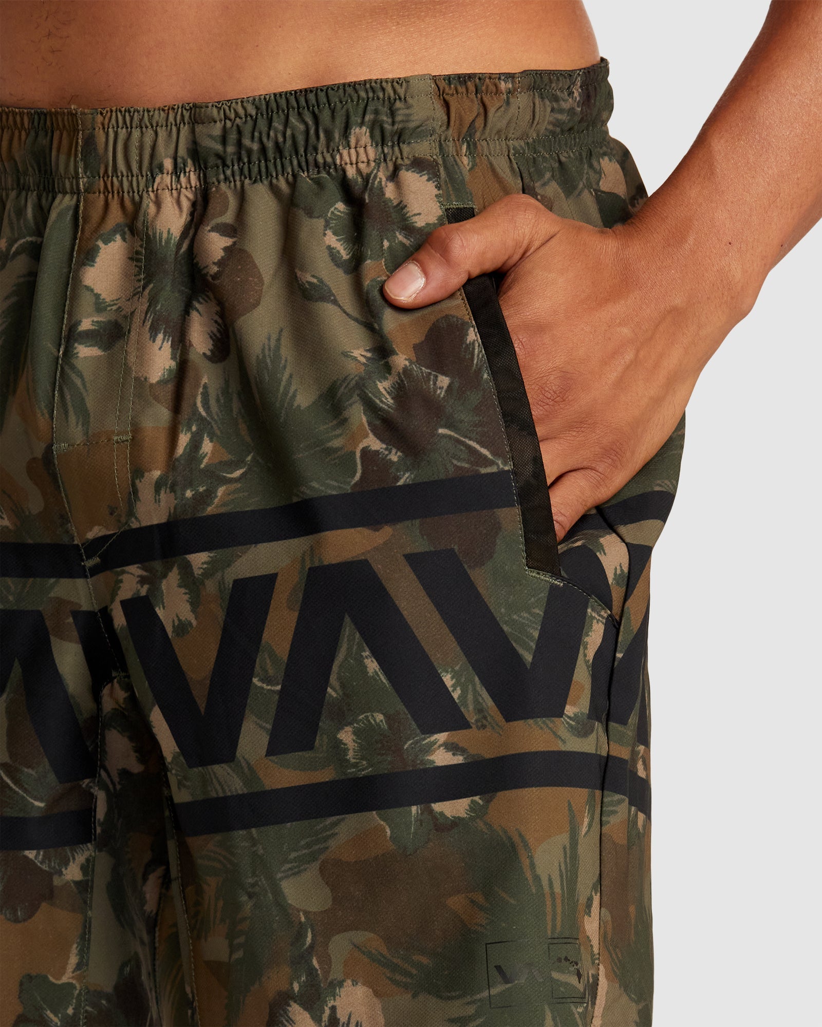 Mens Hawaii Yogger Stretch 17" Walk Shorts