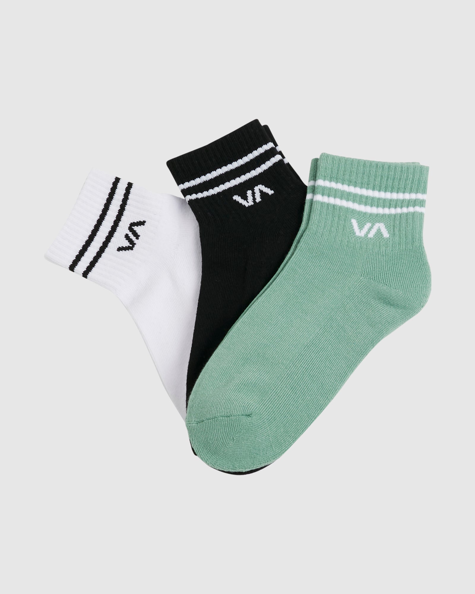 Womens VA Mini 3 Pack Crew Sock