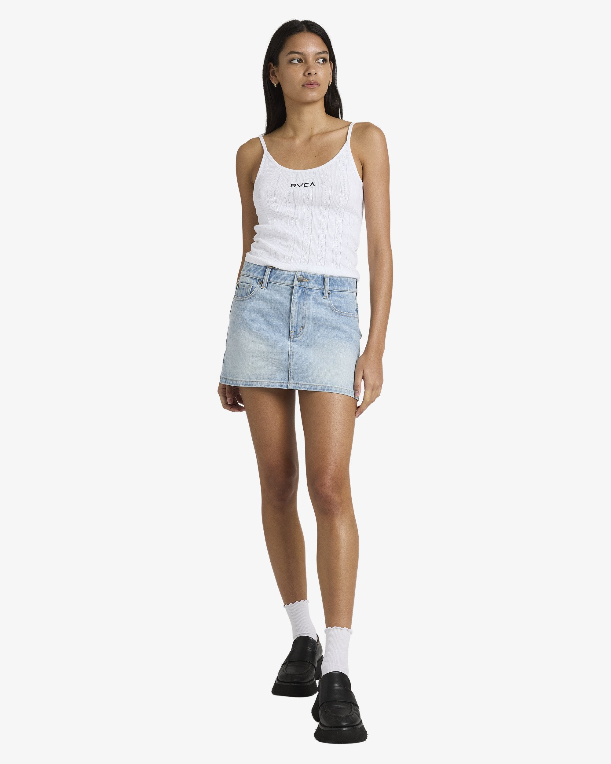 Womens Mini Denim Skirt
