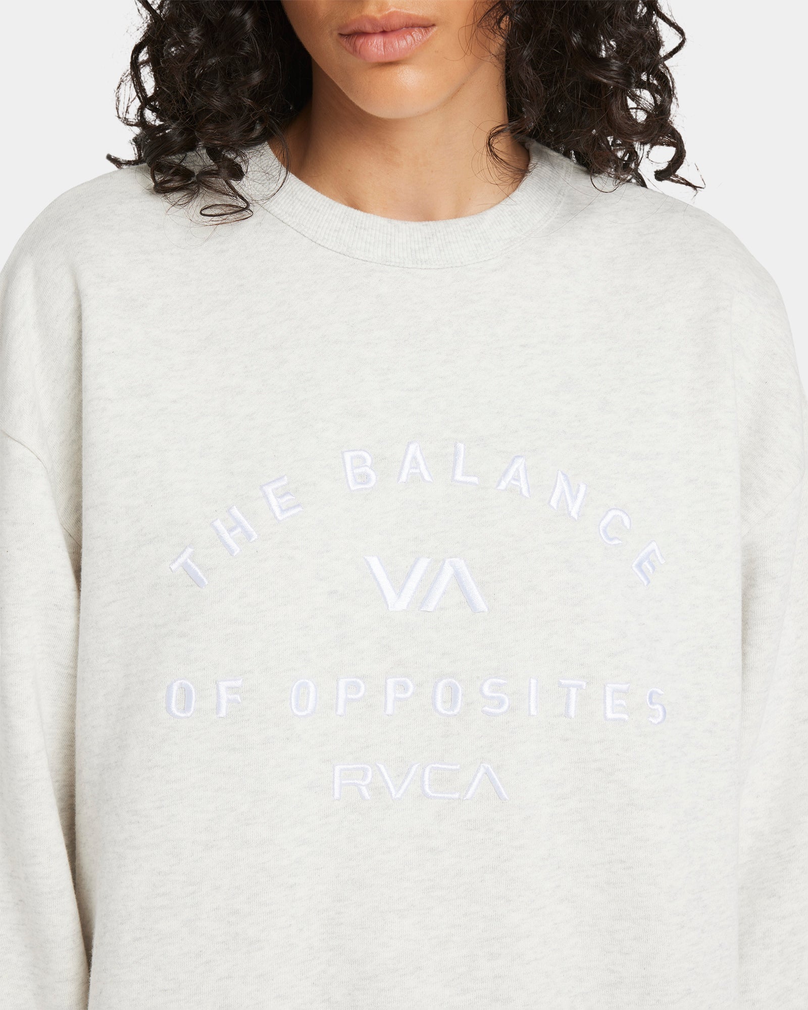 Womens Bold RVCA Vintage Crew