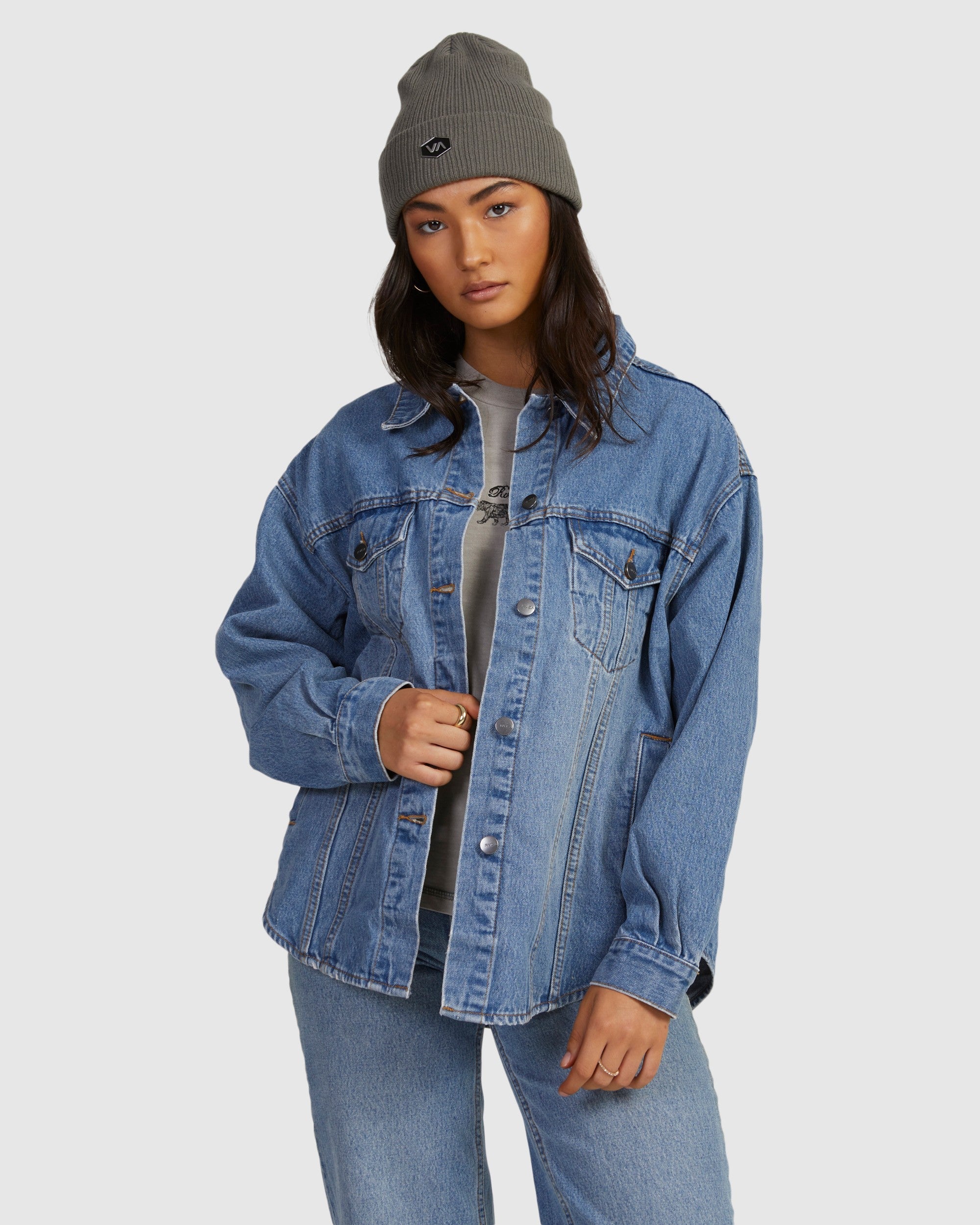 Womens Indie Denim Shacket