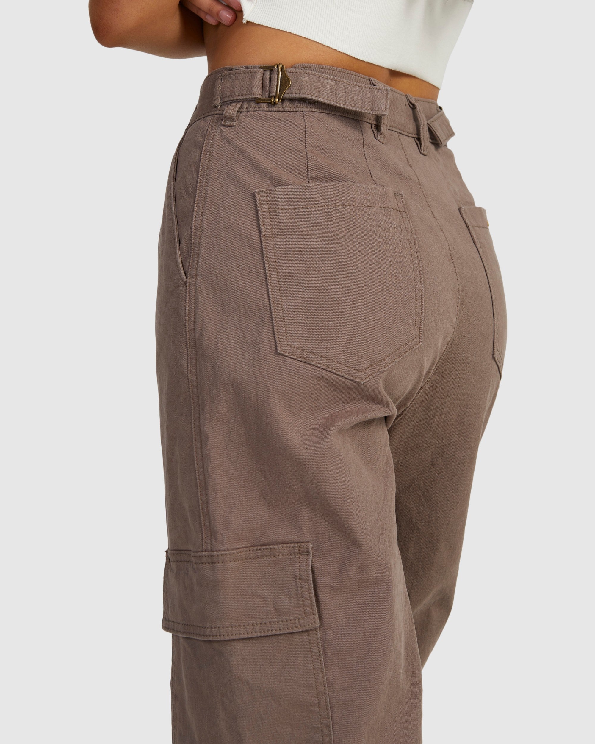 Womens Twill Cargo Pant