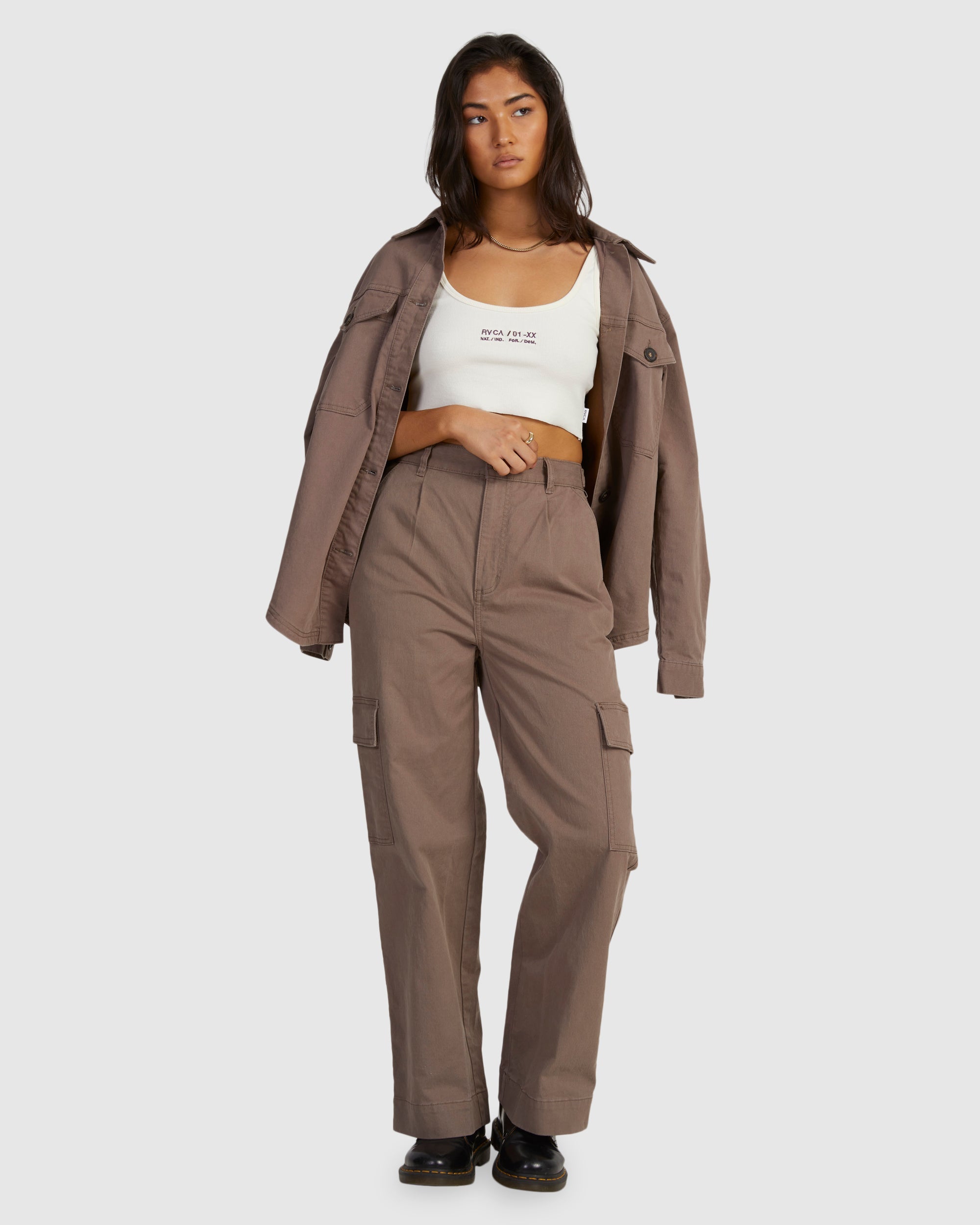 Womens Twill Cargo Pant