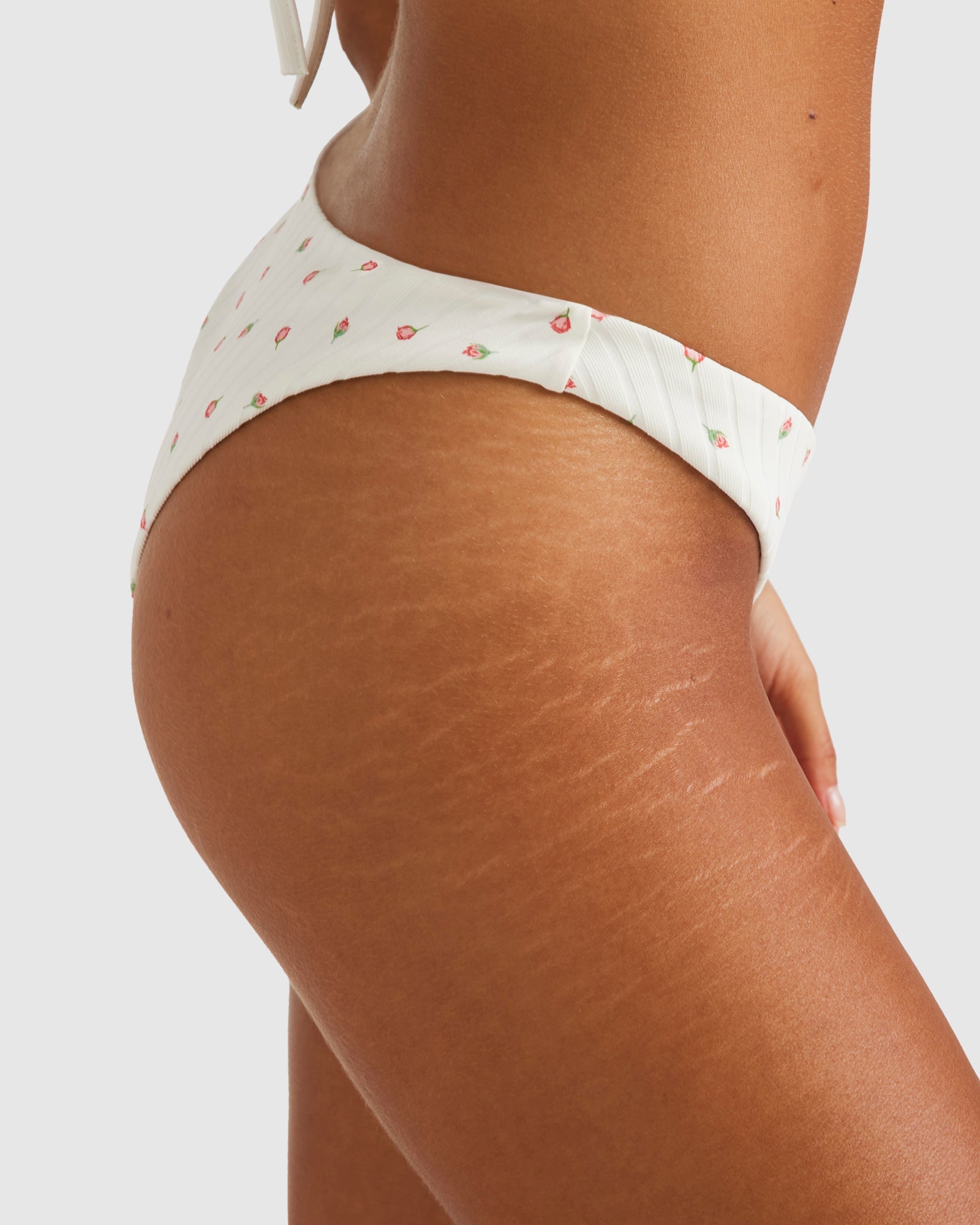 Womens Rose Bud Triangle Crossback Bikini Top