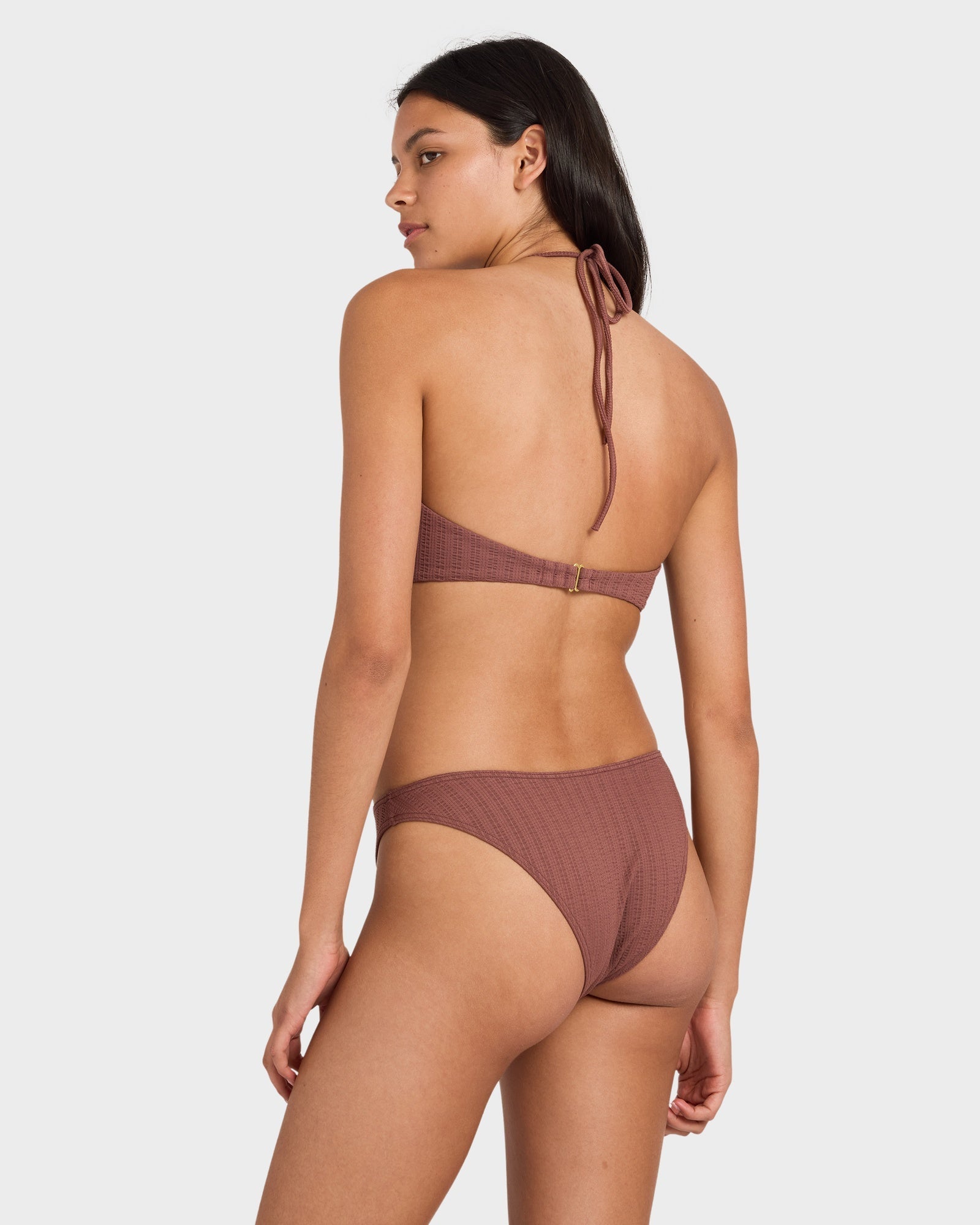 Womens Pucker Bandeau Bikini Top