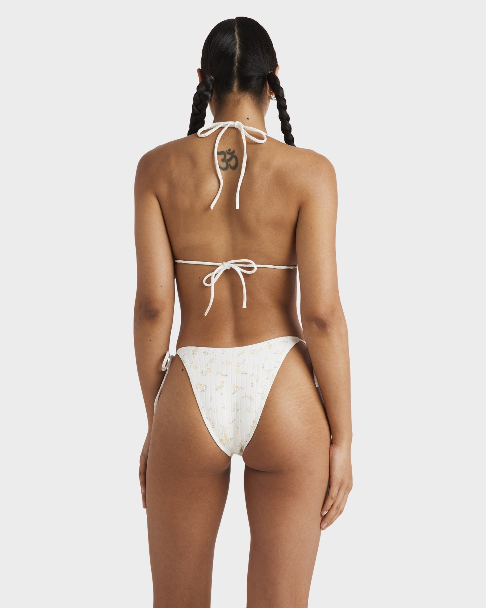 Womens Blurred Ditsy Medium French Bikini Bottom