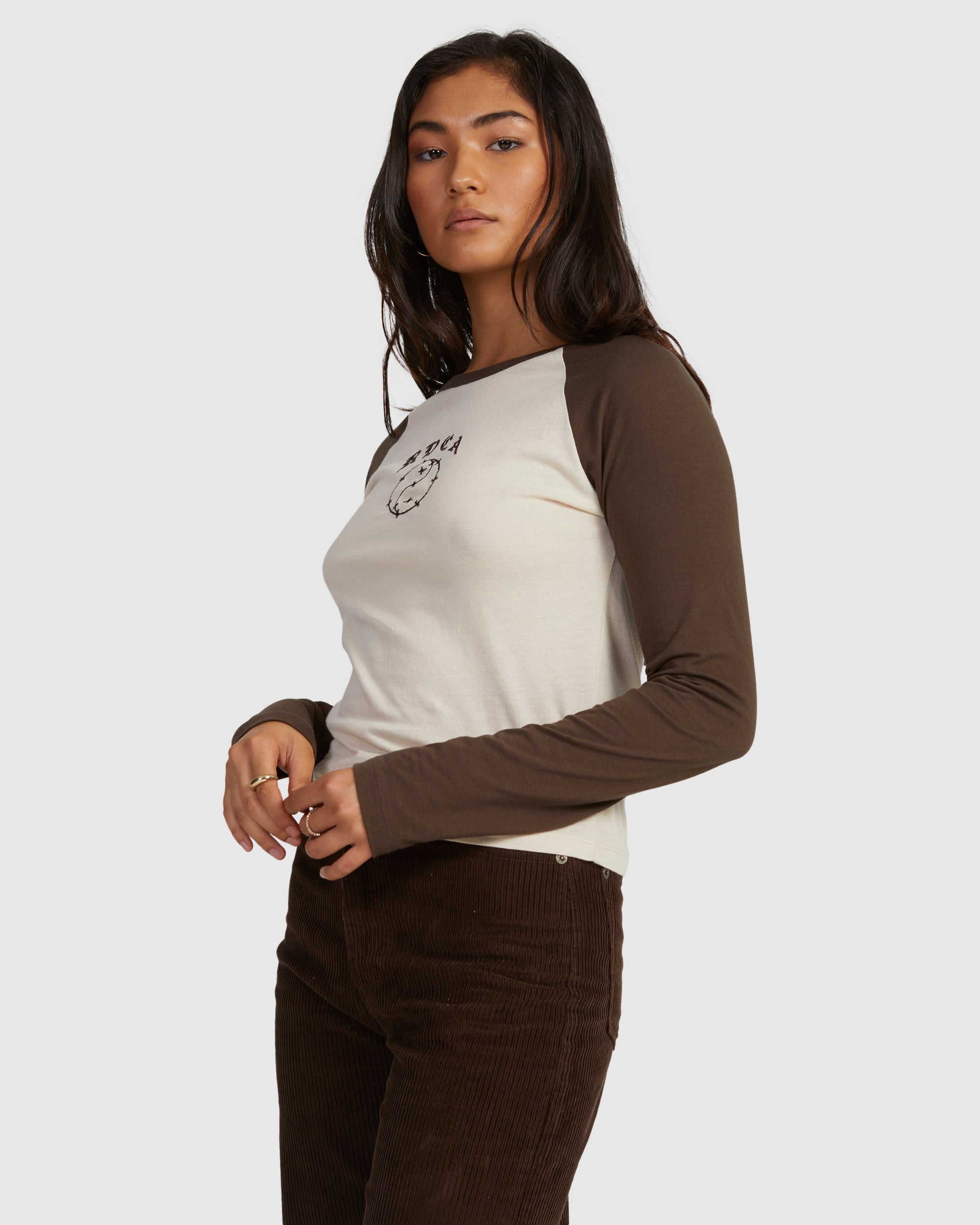 Womens Lax Classic Raglan Long Sleeve T-Shirt