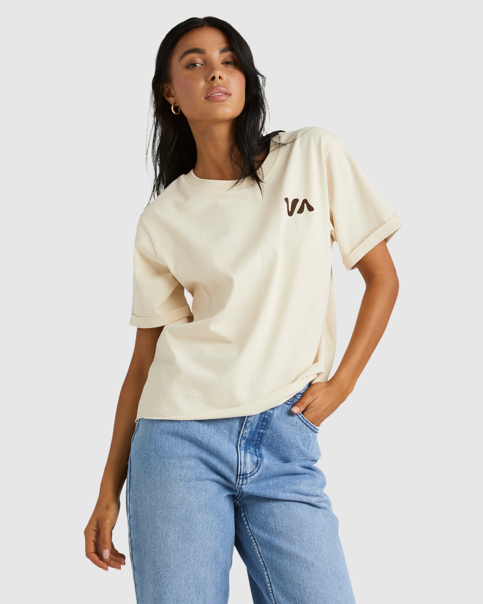 All In A Row Cuffed T-Shirt