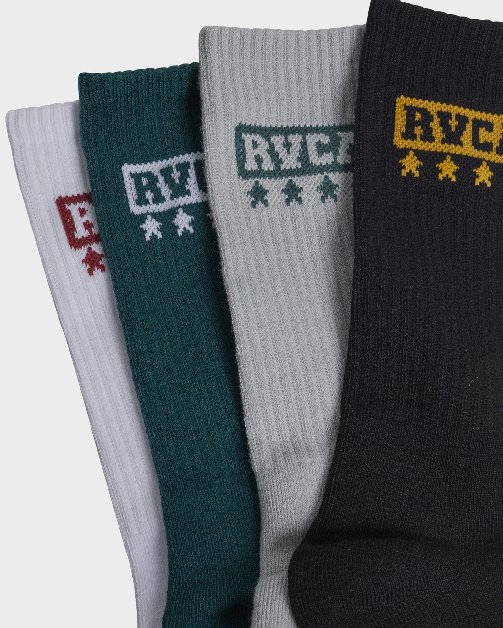 Mens RVCA Seasonal 4 Pack Socks