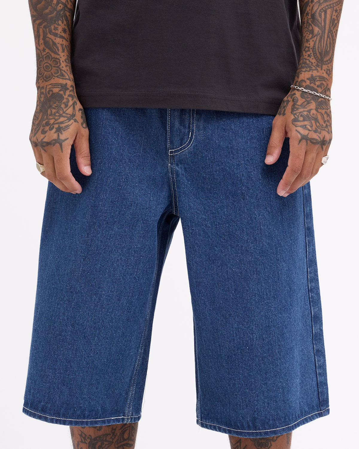 Mens Dayshift Baggy 23.5" Denim Shorts