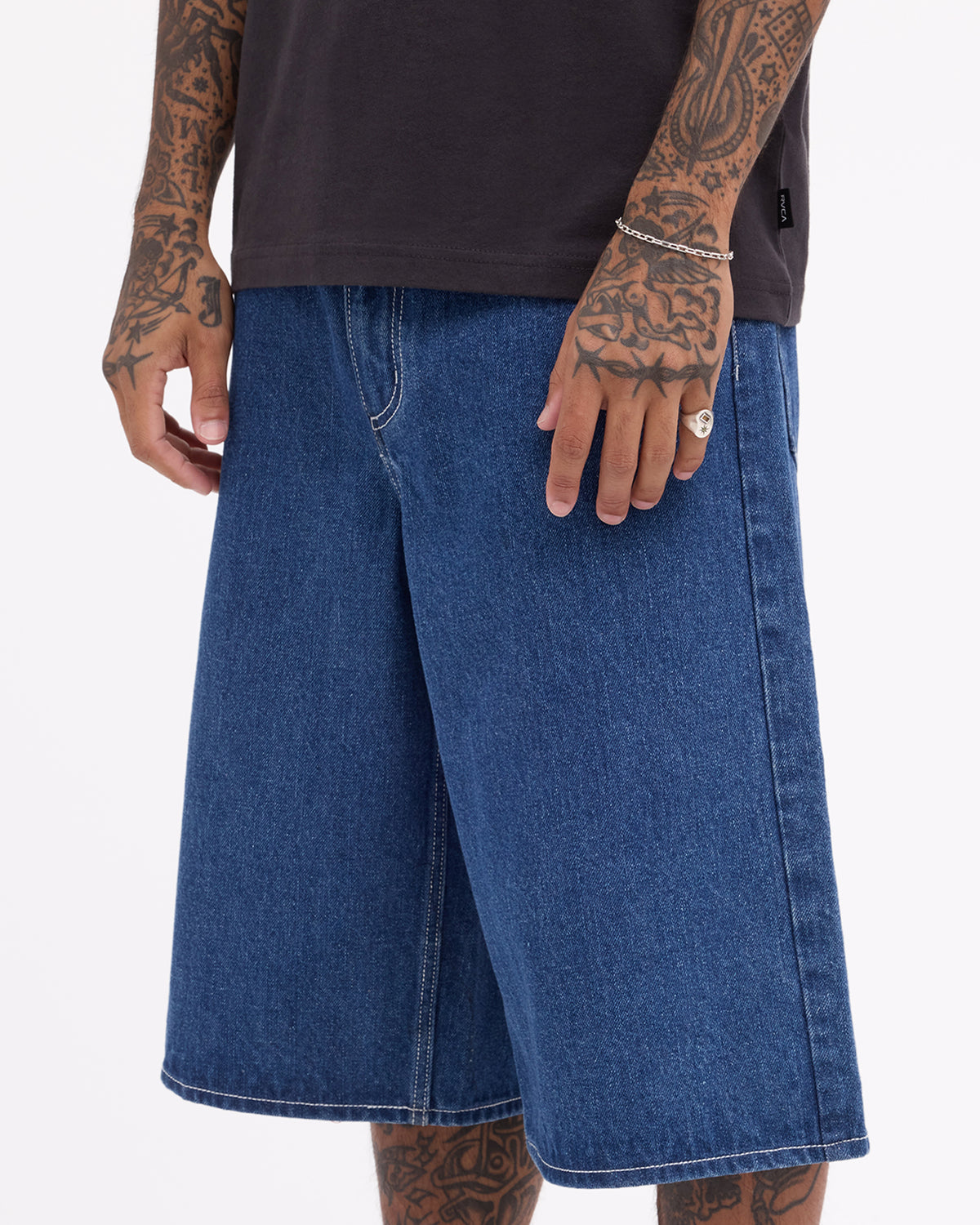 Mens Dayshift Baggy 23.5" Denim Shorts