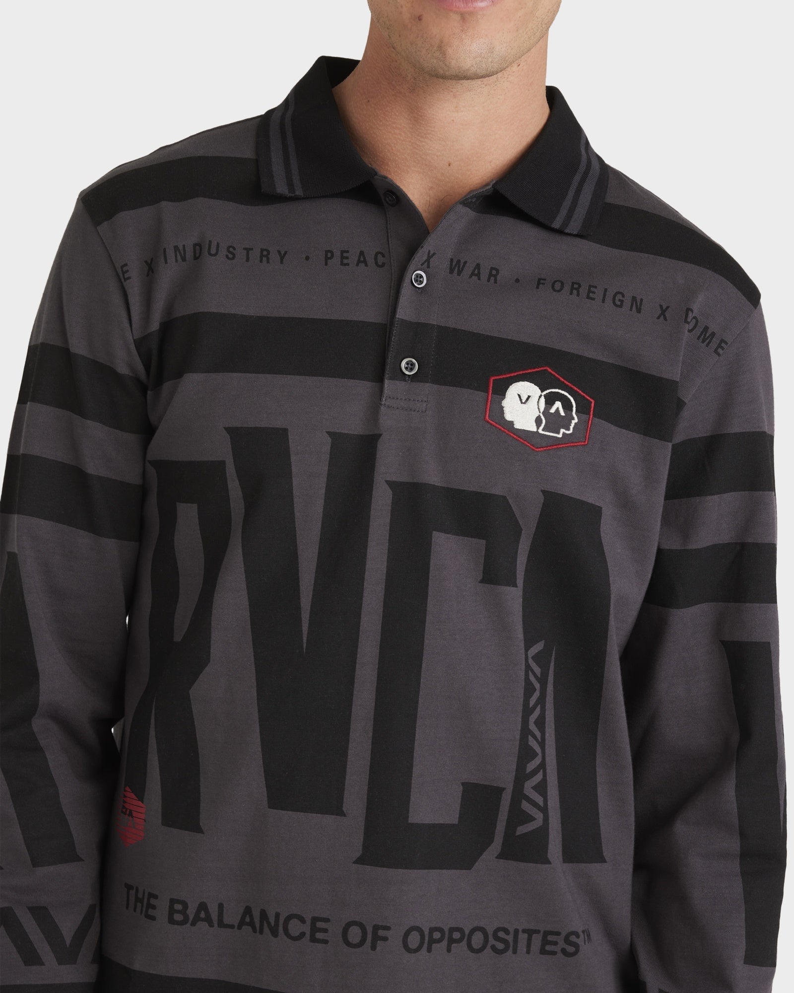 Mens All Brand Polo Long Sleeve Shirt