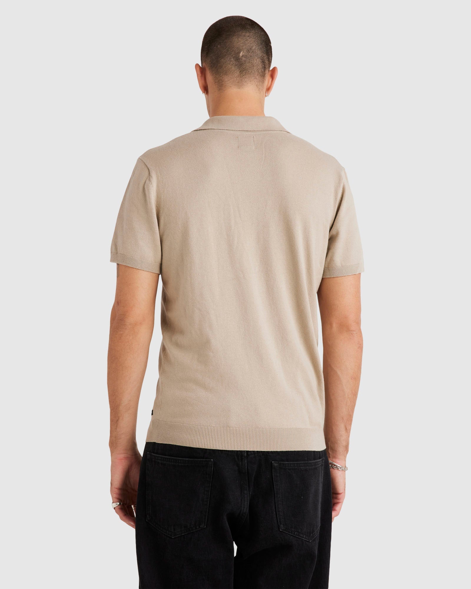 Mens Quarter Zip Knit Sweater