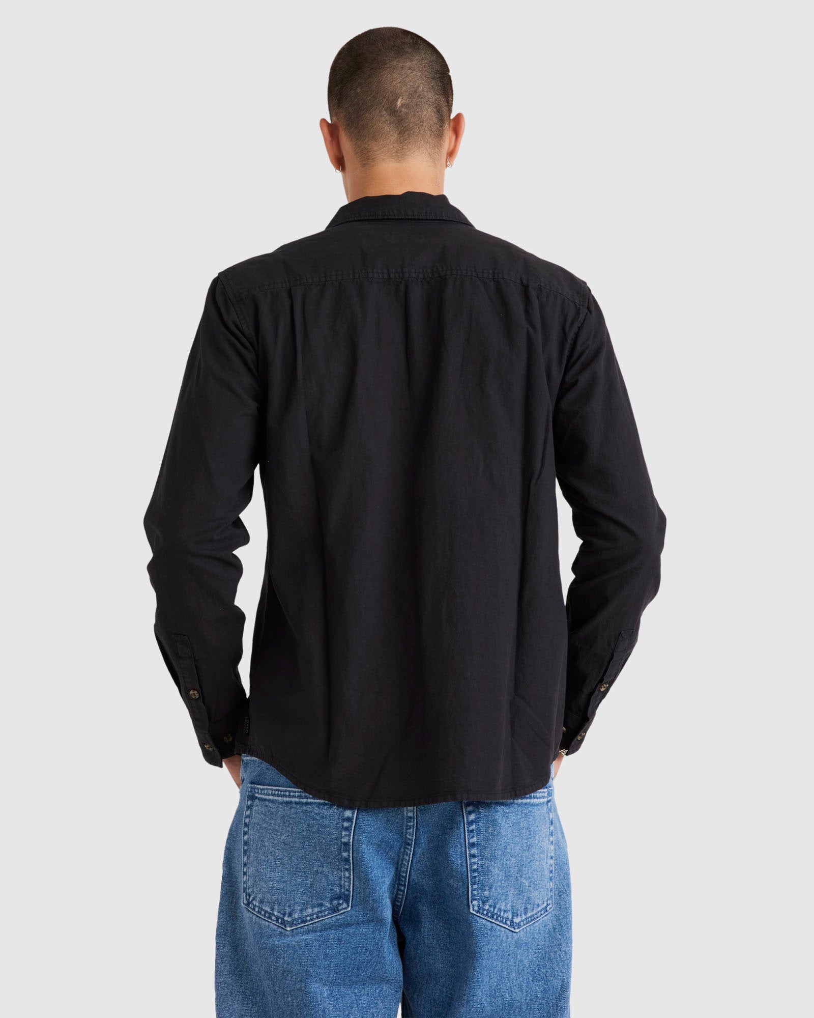 Mens Base Linen Long Sleeve Shirt
