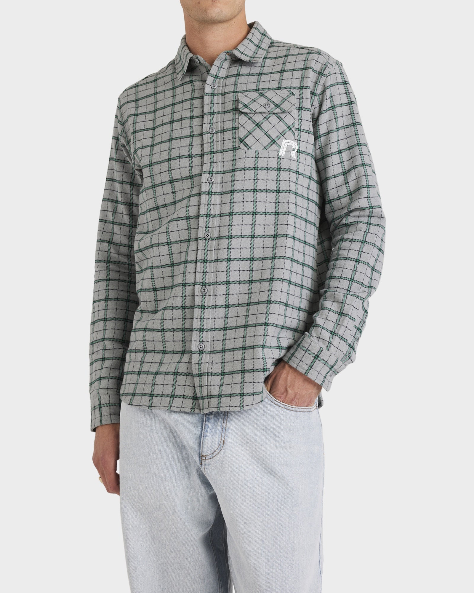 Mens Track Side Long Sleeve Shirt