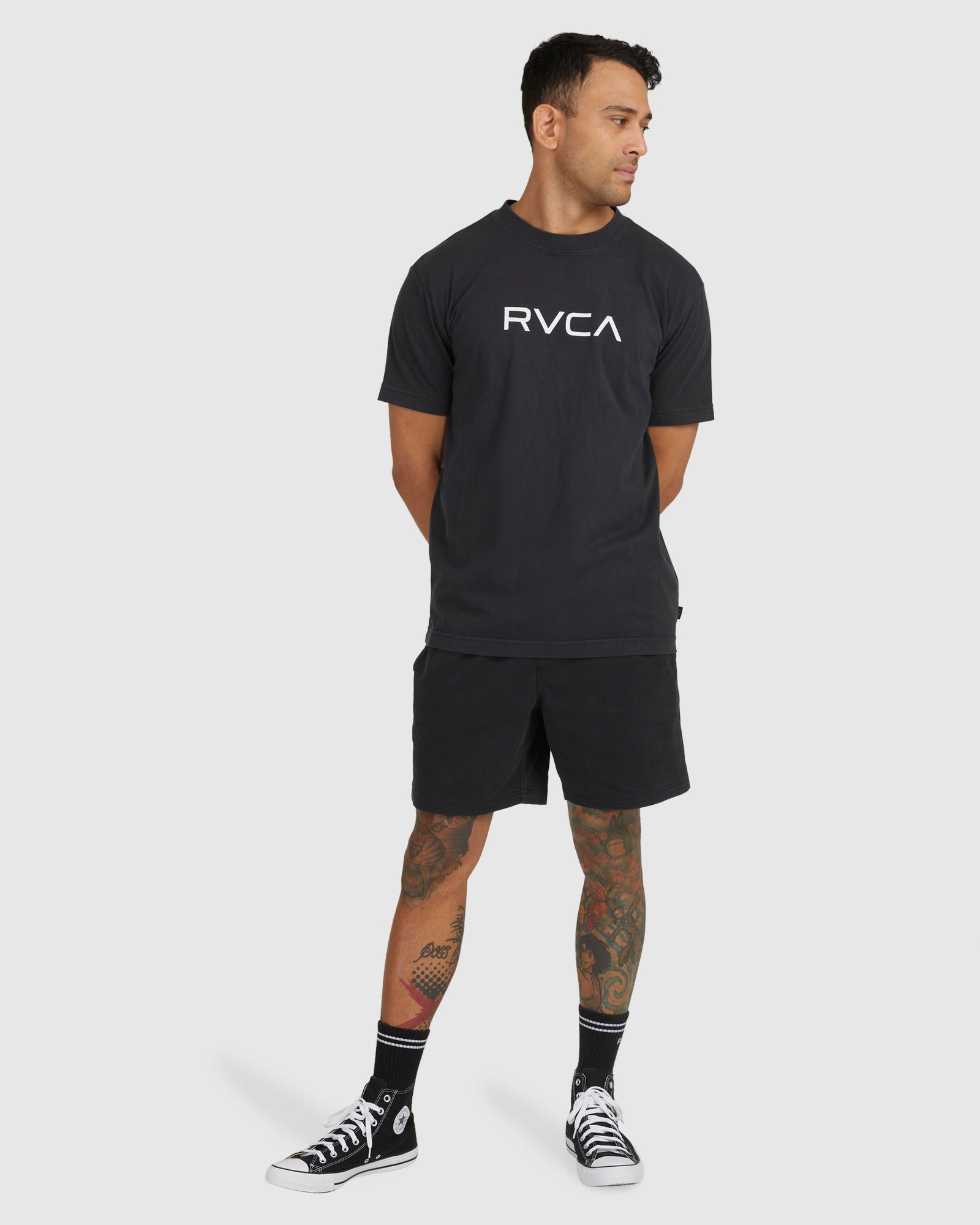 Mens Big RVCA Washed T-Shirt