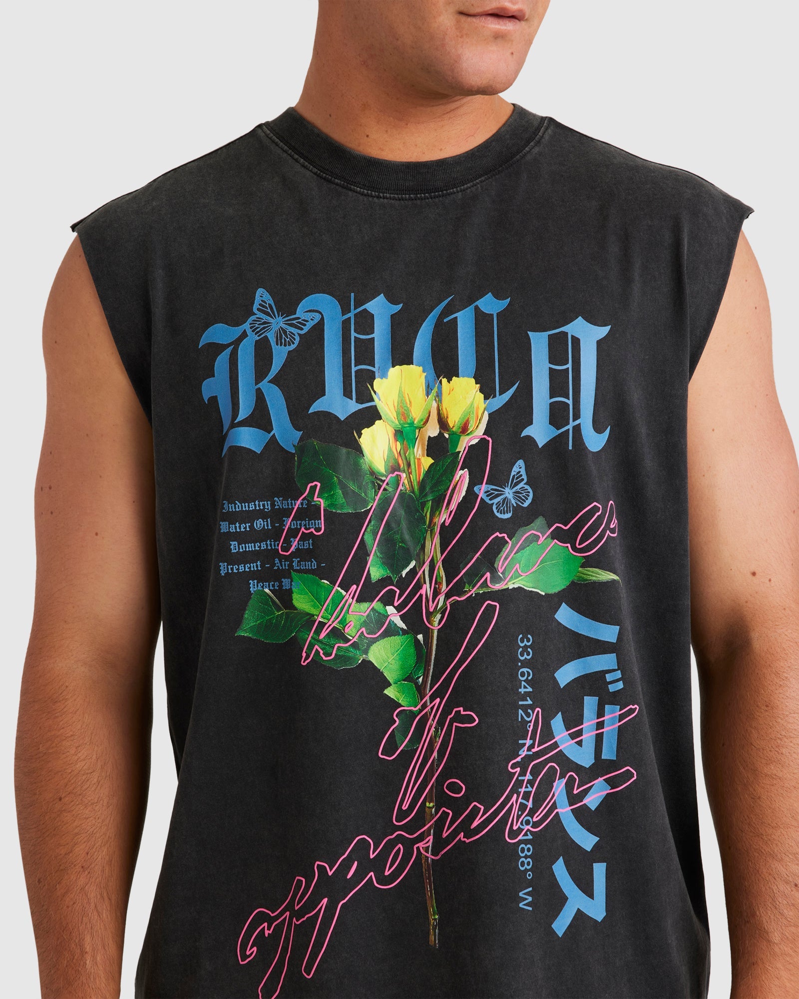 Mens Neon Lights Muscle Tank