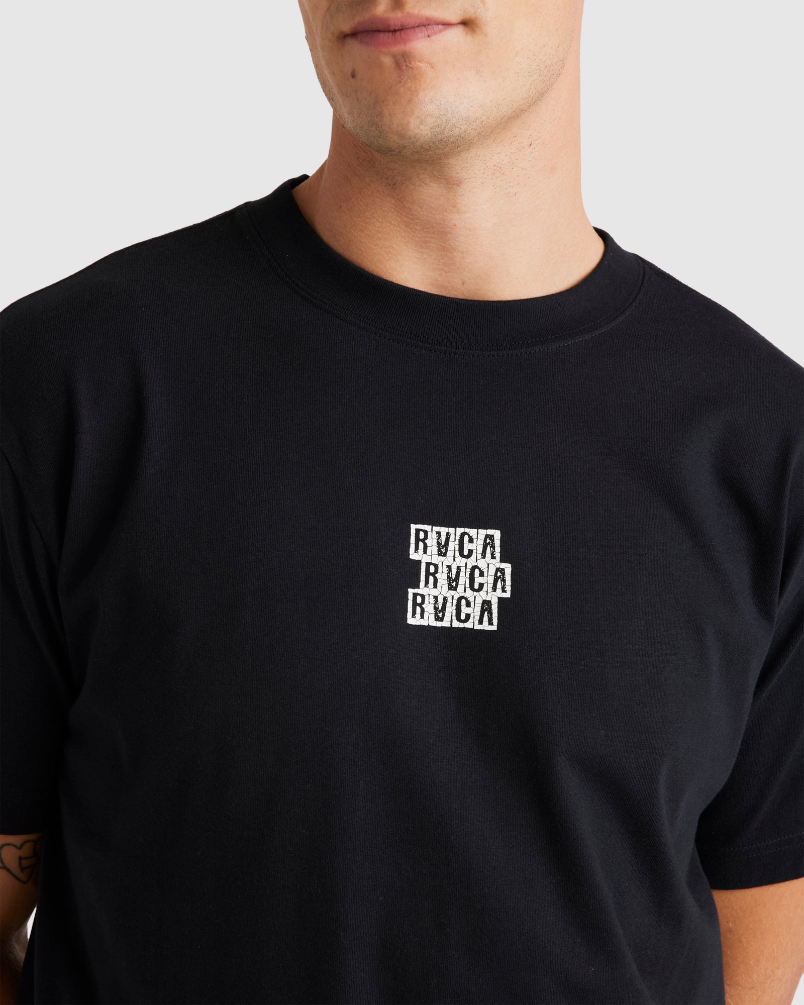 Mens Blocked RVCA T-Shirt