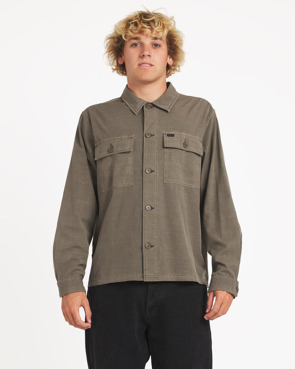 Mens Coastal Over Long Sleeve Shirt