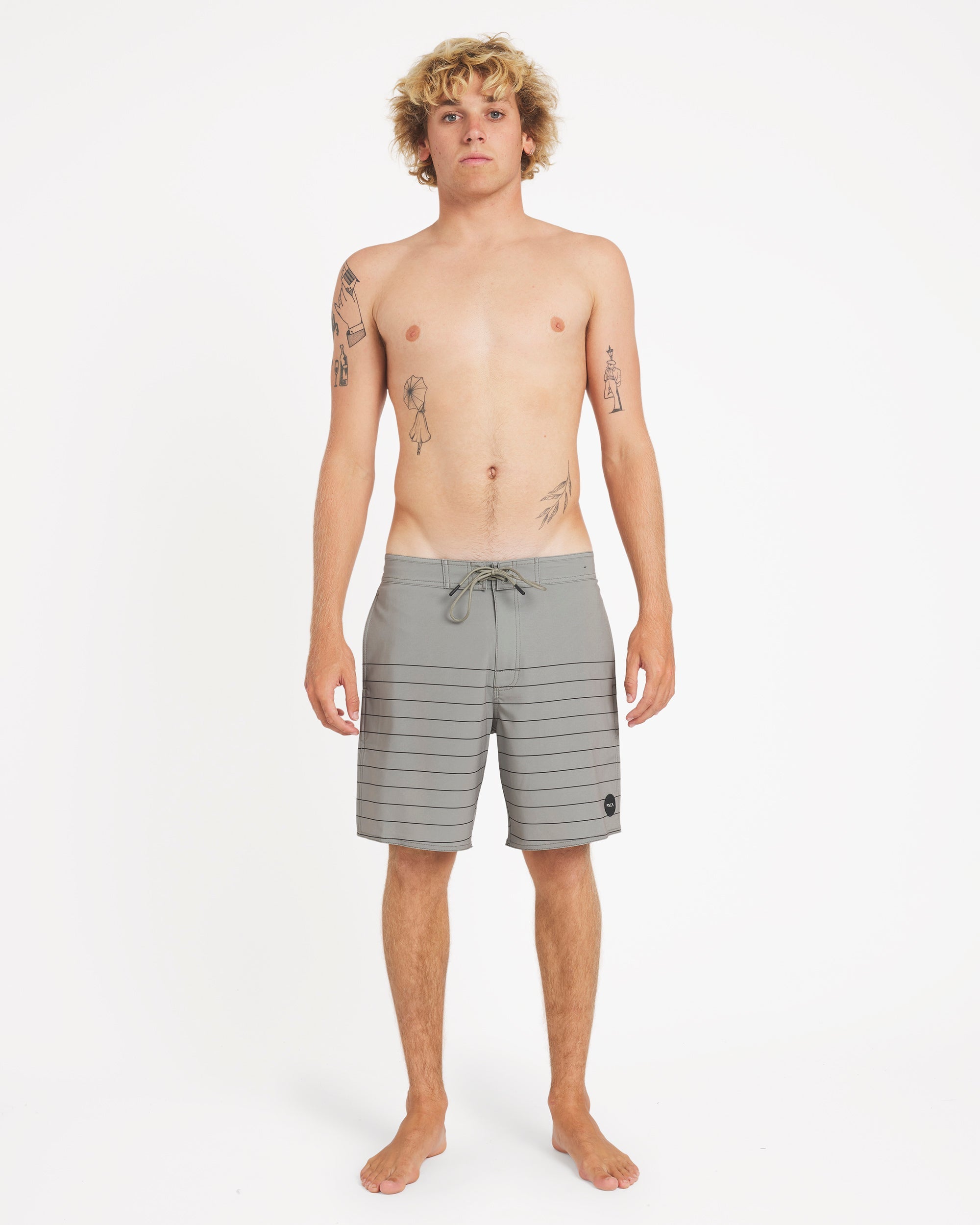 Mens Steady Stripe 18" Boardshorts