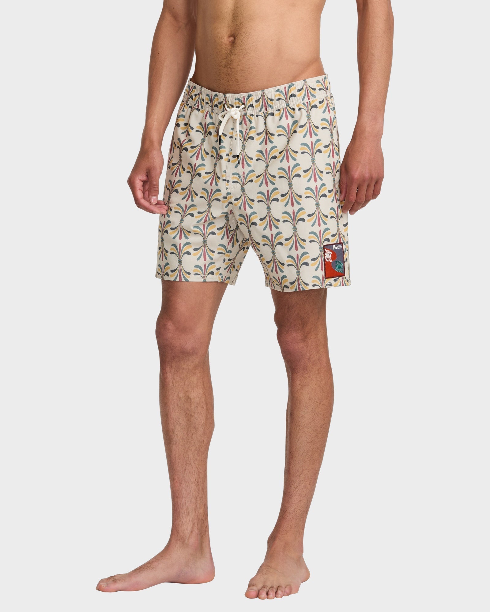 Mens La Eye Floral 17" Elastic Boardshorts
