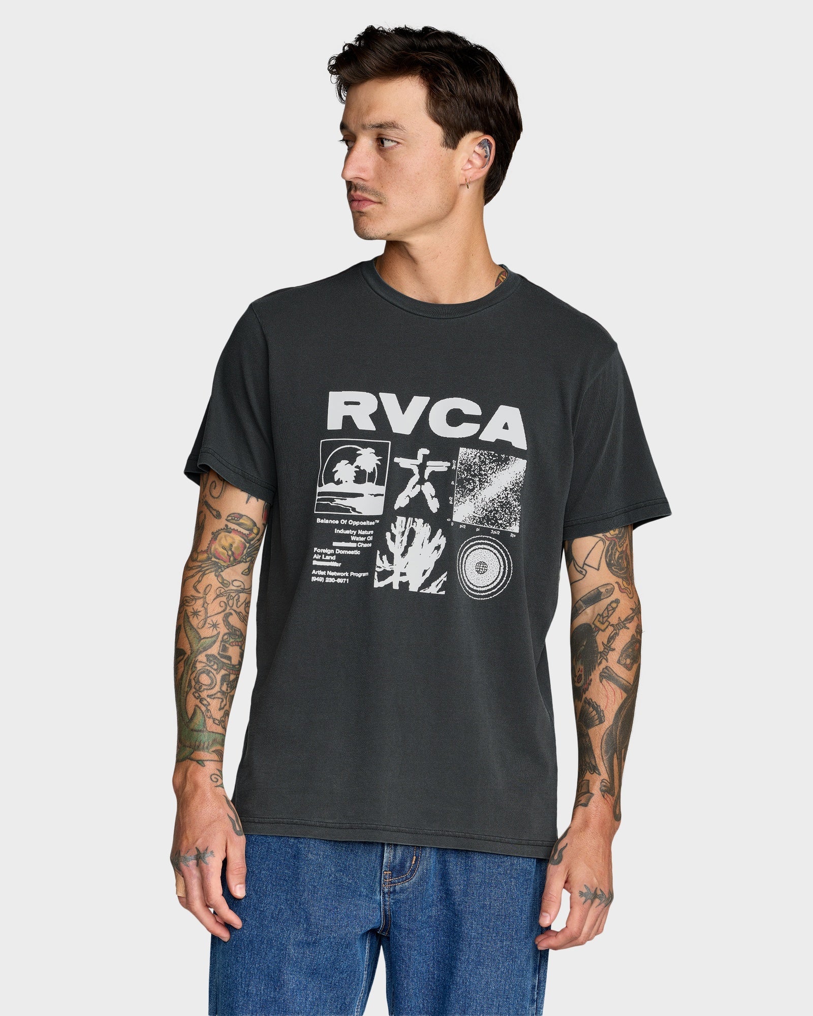 Mens RVCA Program T-Shirt