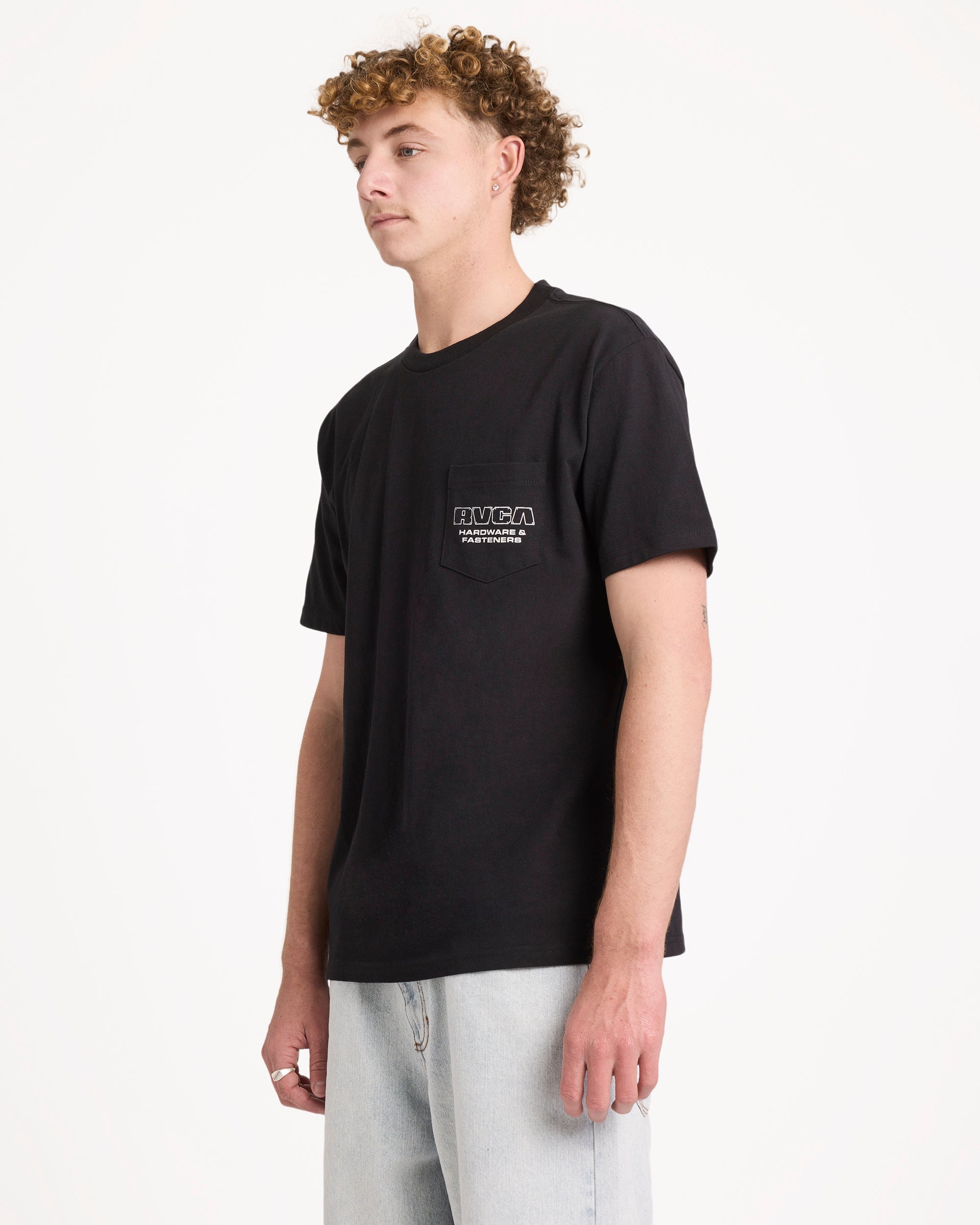 Mens RVCA Fasteners T-Shirt