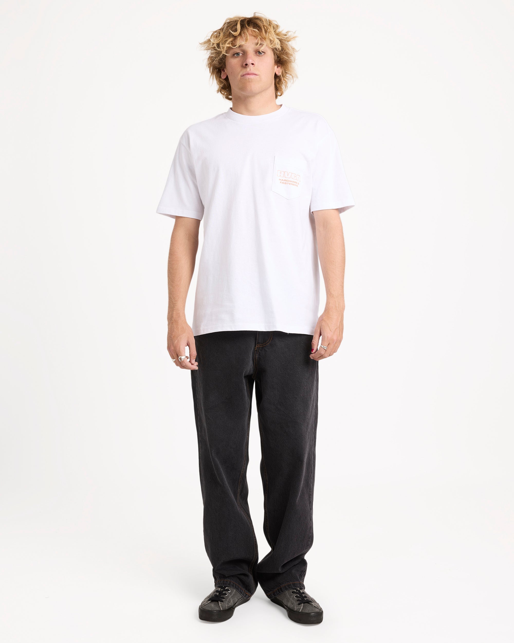 Mens RVCA Fasteners T-Shirt